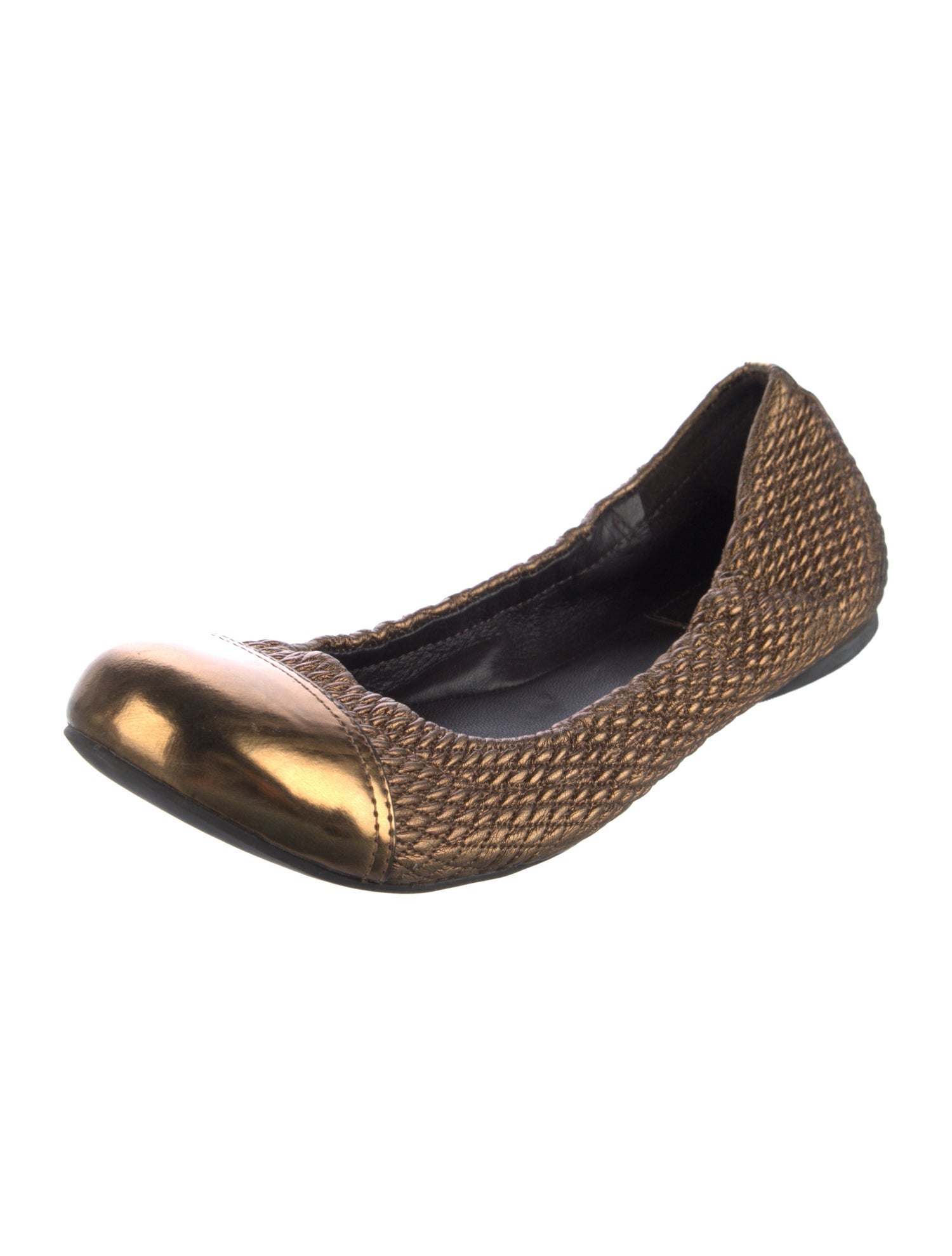 Tory Burch Leather Printed Ballet Flats
