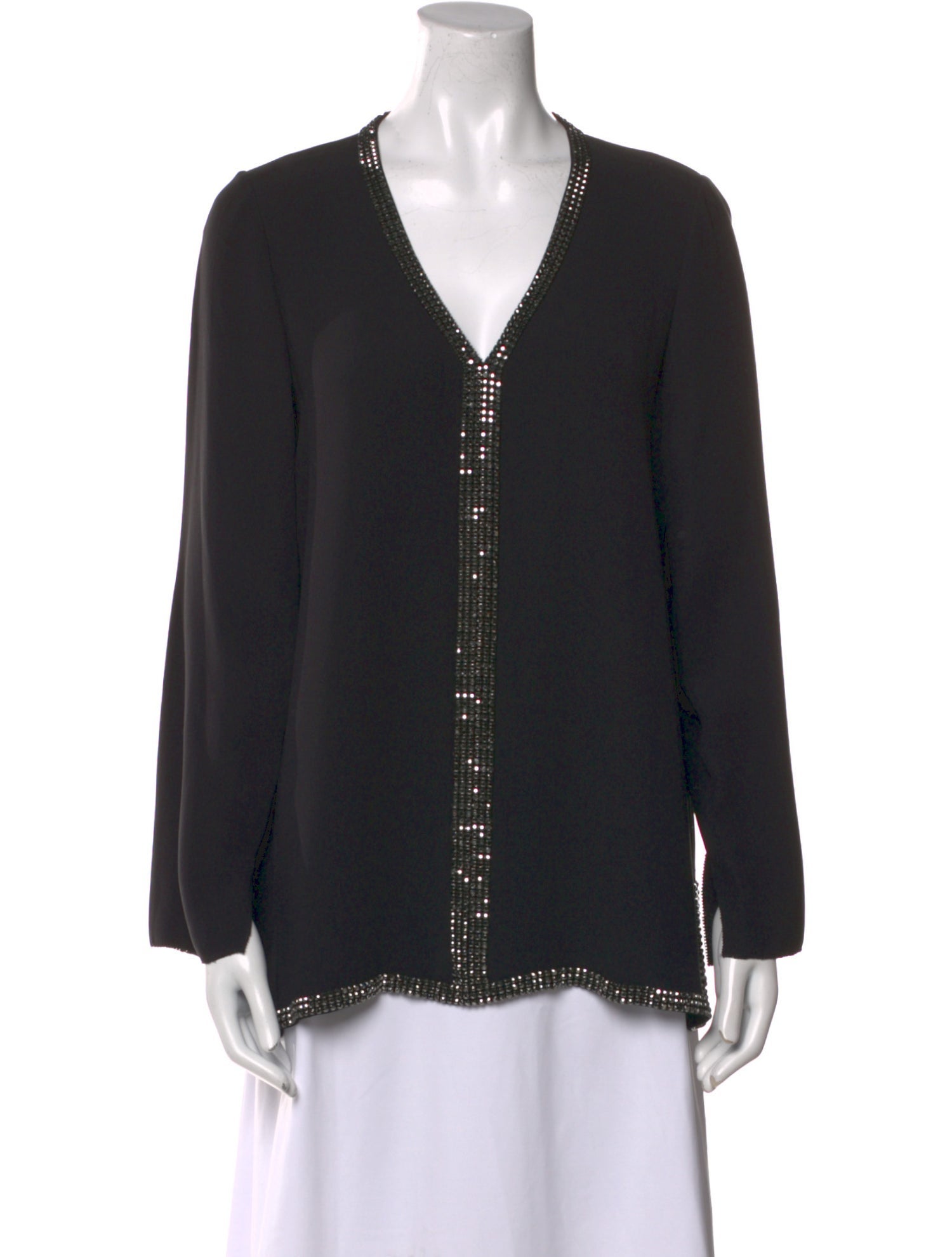 Tory Burch Silk V-Neck Blouse