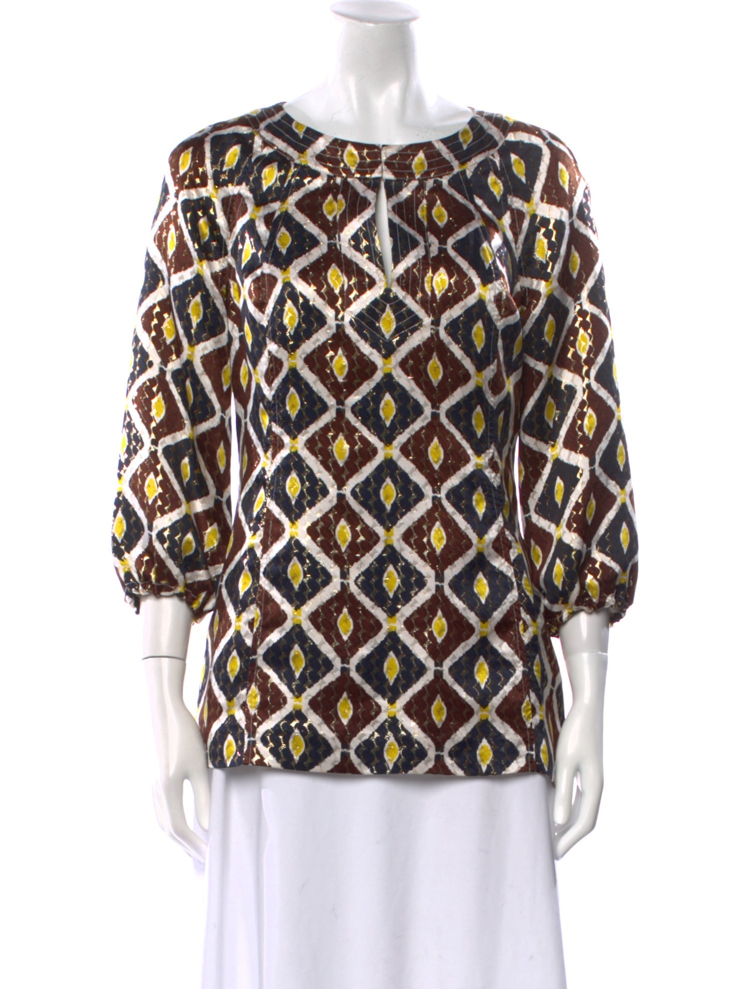 Tory Burch Silk Printed Blouse