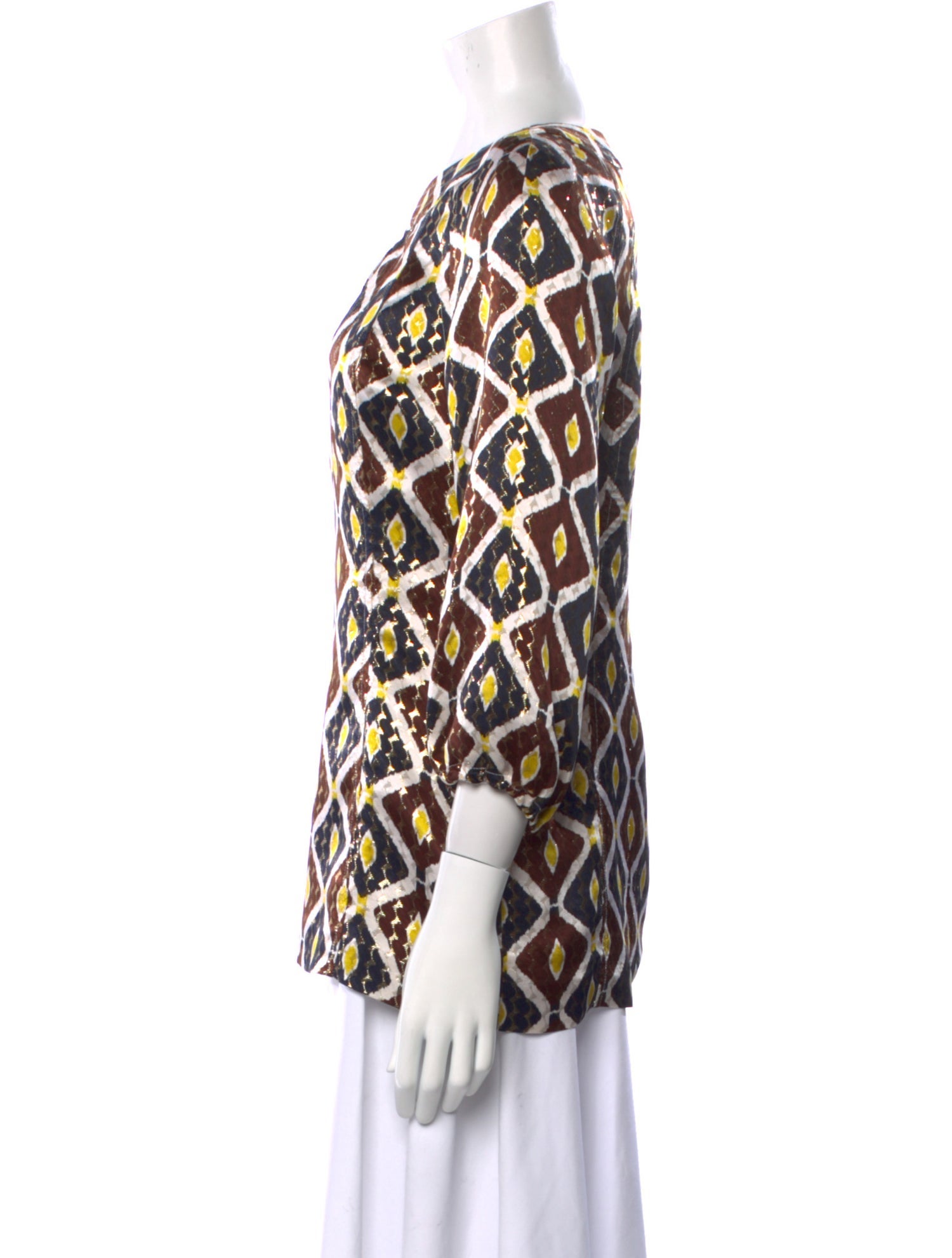 Tory Burch Silk Printed Blouse