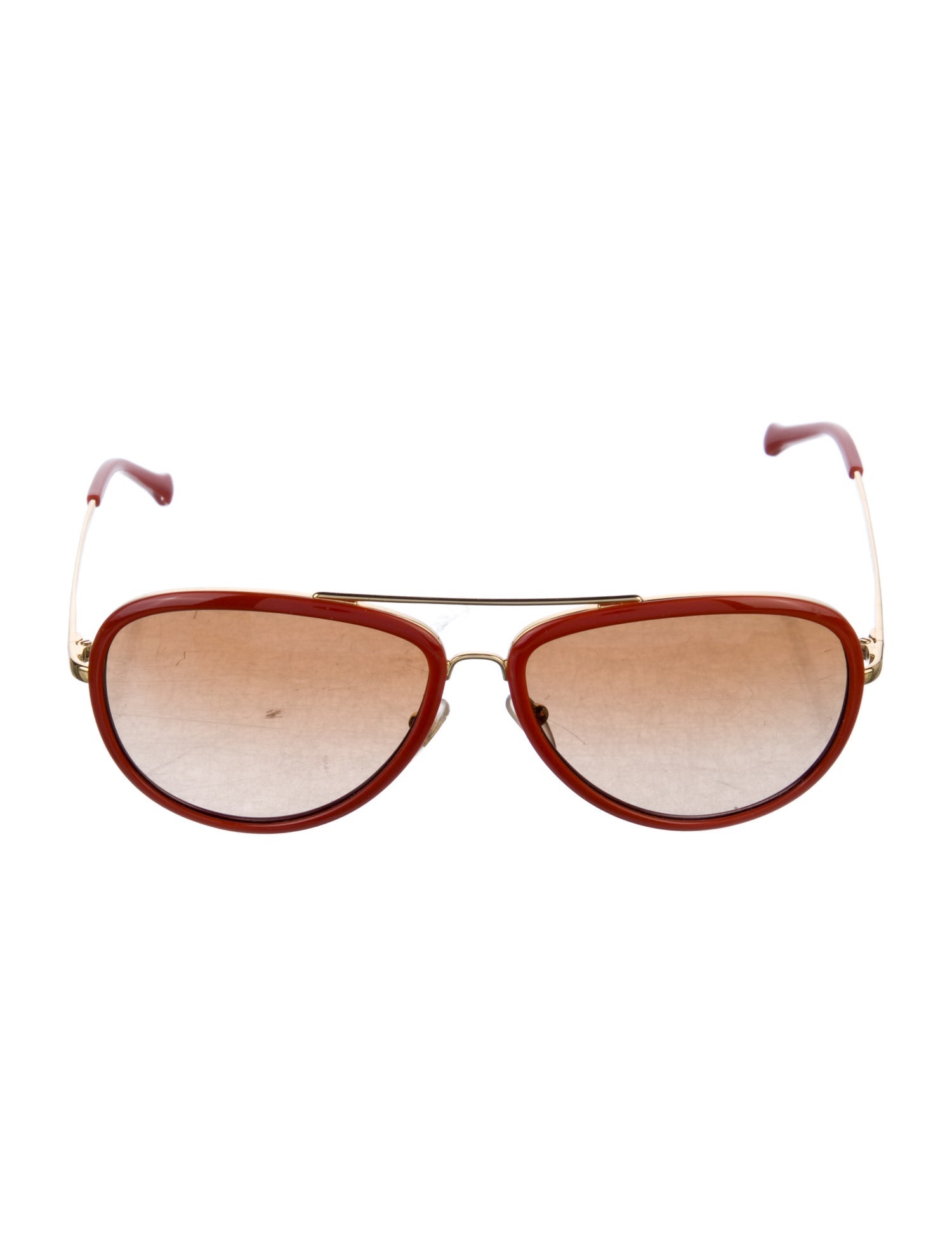 Tory Burch Aviator Tinted Sunglasses