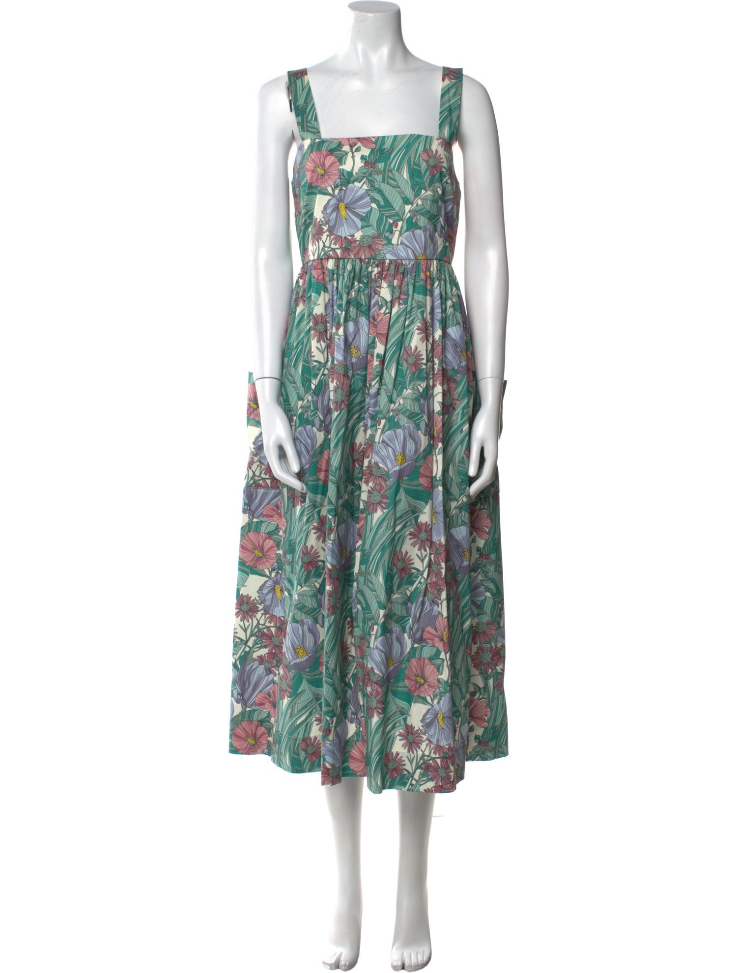 Tory Burch Floral Print Long Dress