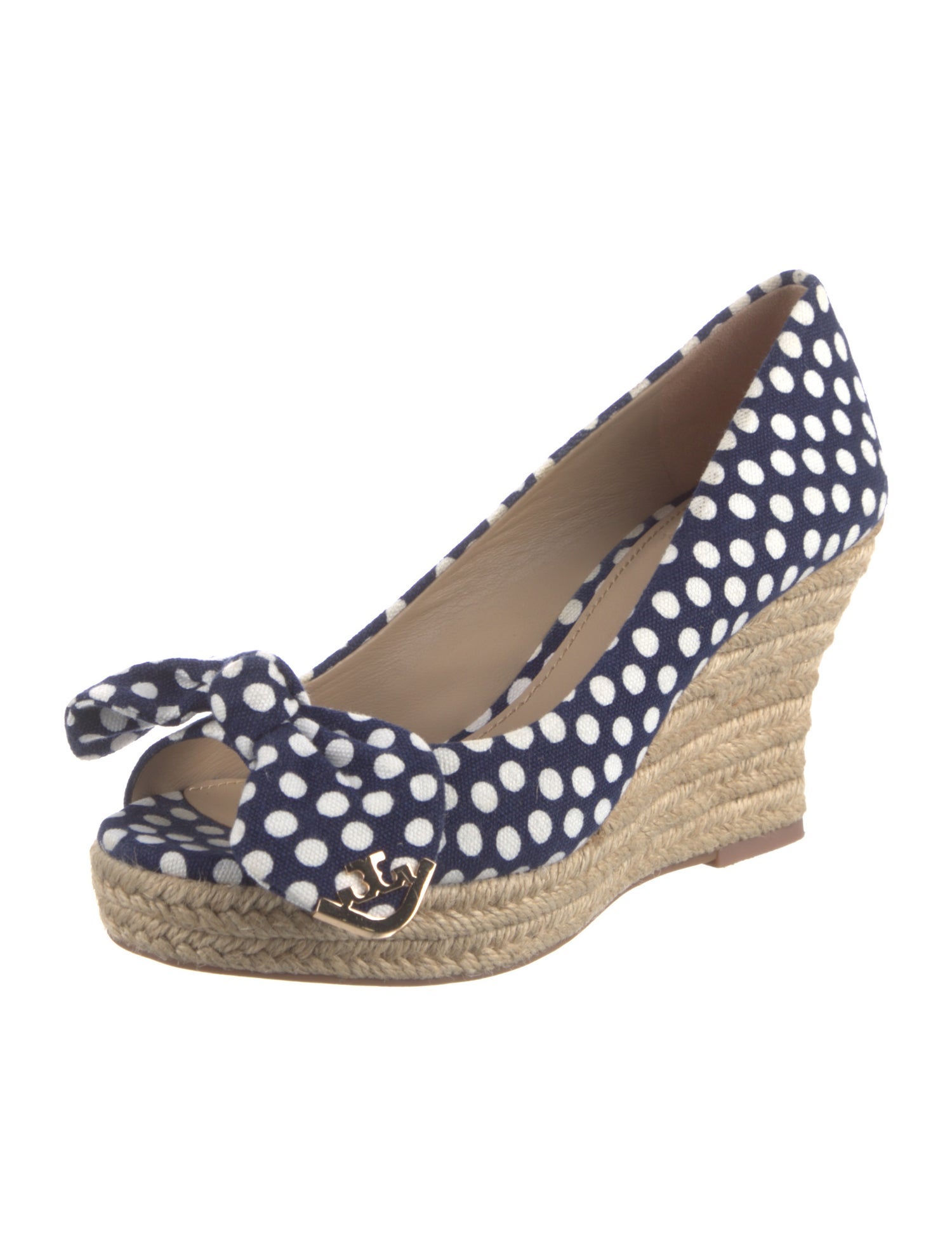 Tory Burch Canvas Animal Print Pumps