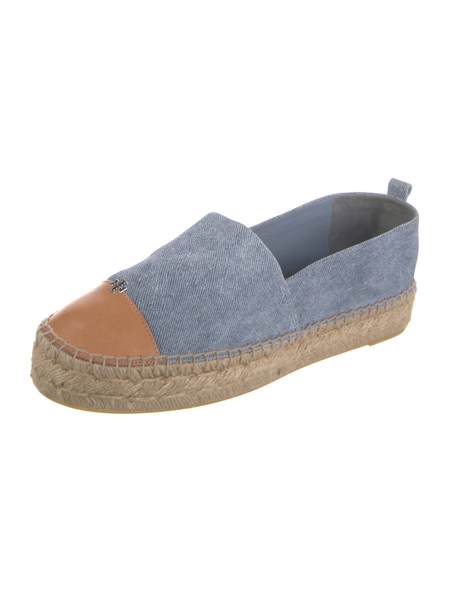 Tory Burch Suede Colorblock Pattern Espadrilles