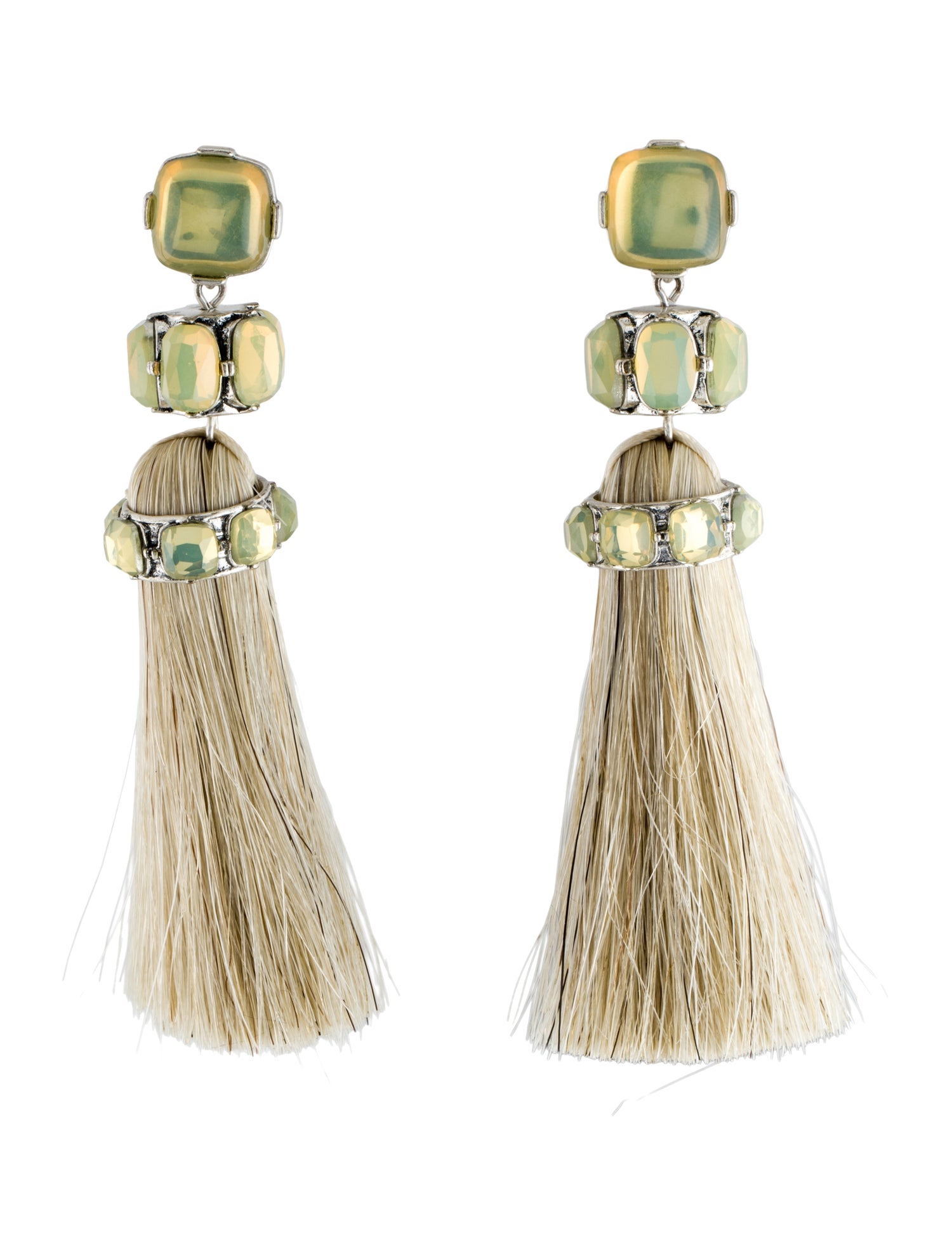 Tory Burch Moonlight Tassel Clip-On Earrings