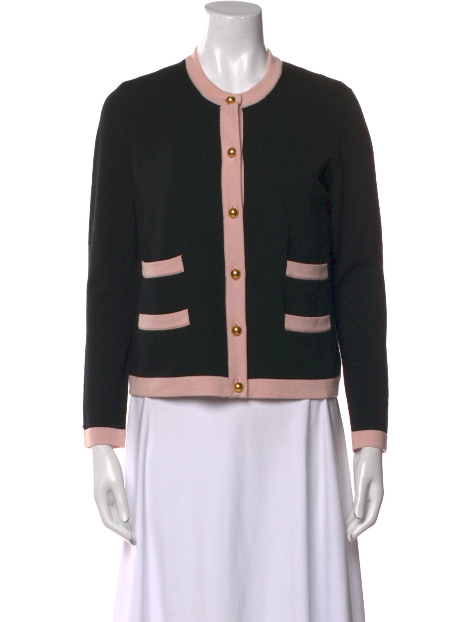 Tory Burch Merino Wool Striped Sweater