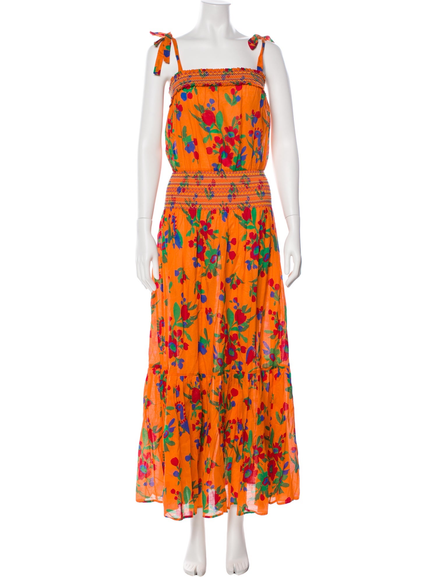 Tory Burch Floral Print Long Dress