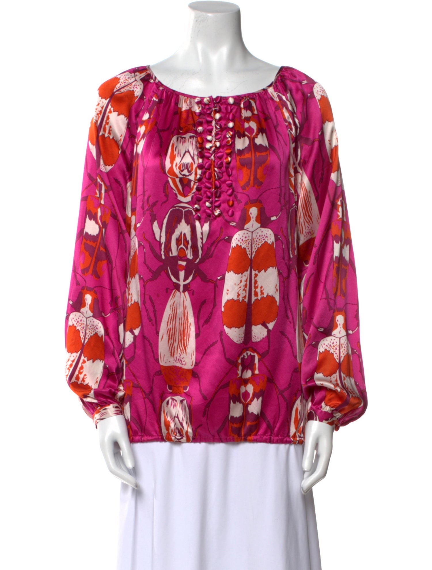 Tory Burch Silk Printed Blouse