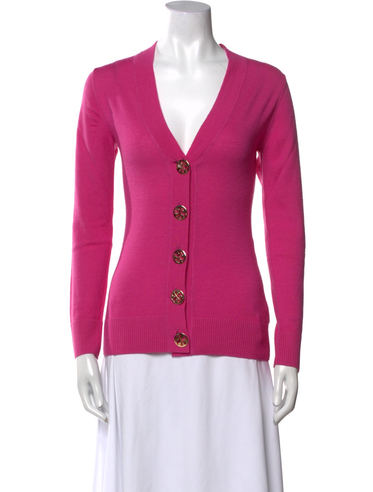 Tory Burch Merino Wool V-Neck Sweater