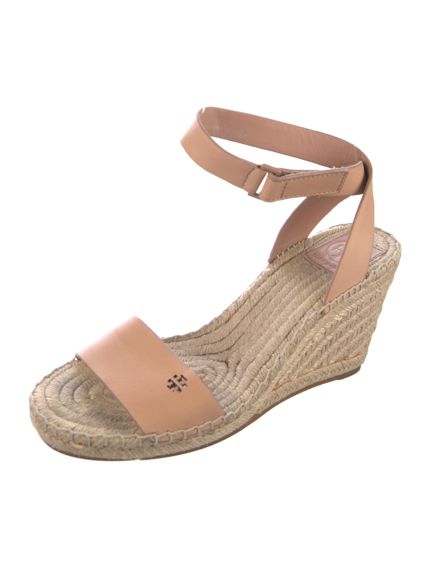 Tory Burch Leather Lasercut Accents Espadrilles