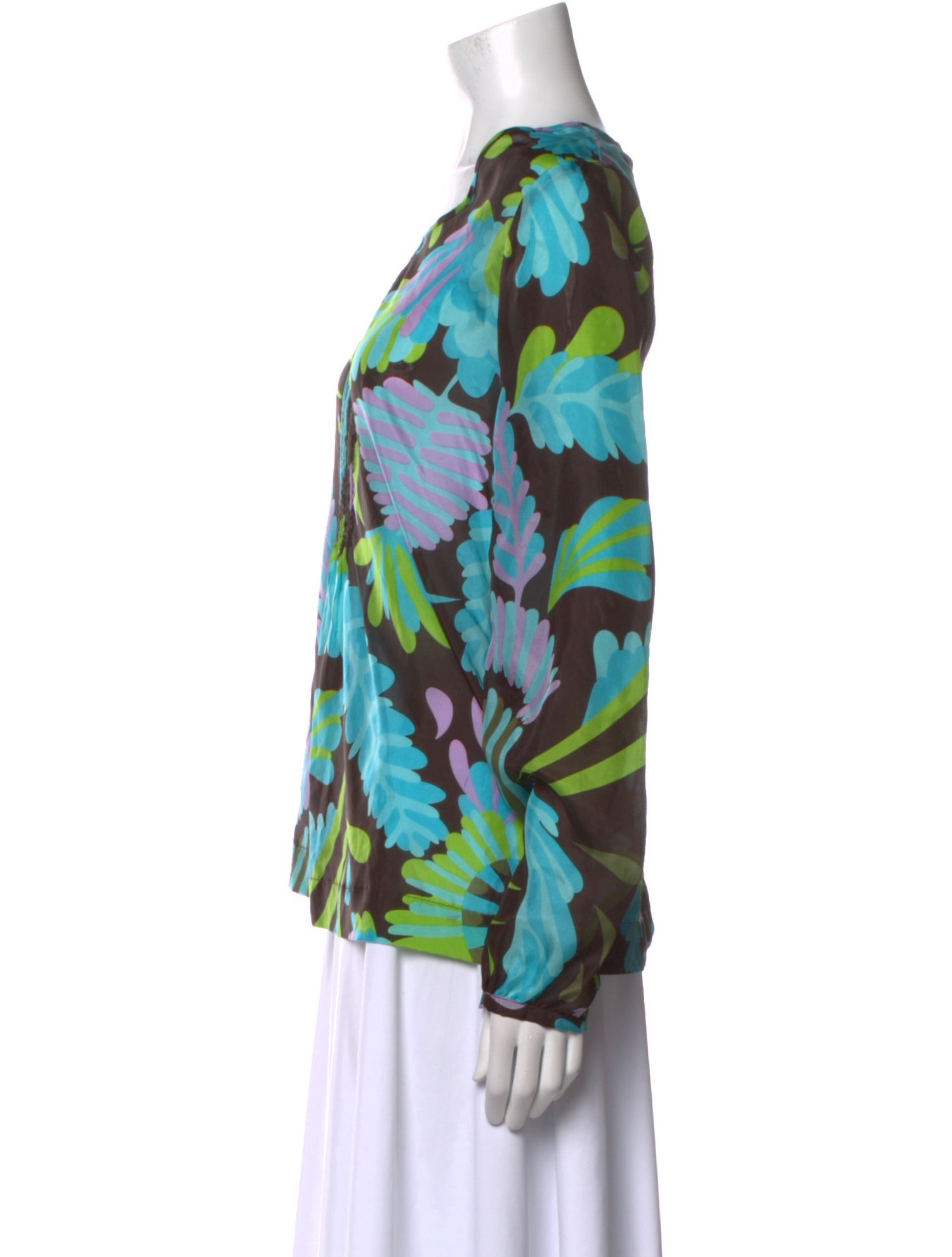 Tory Burch Silk Printed Blouse