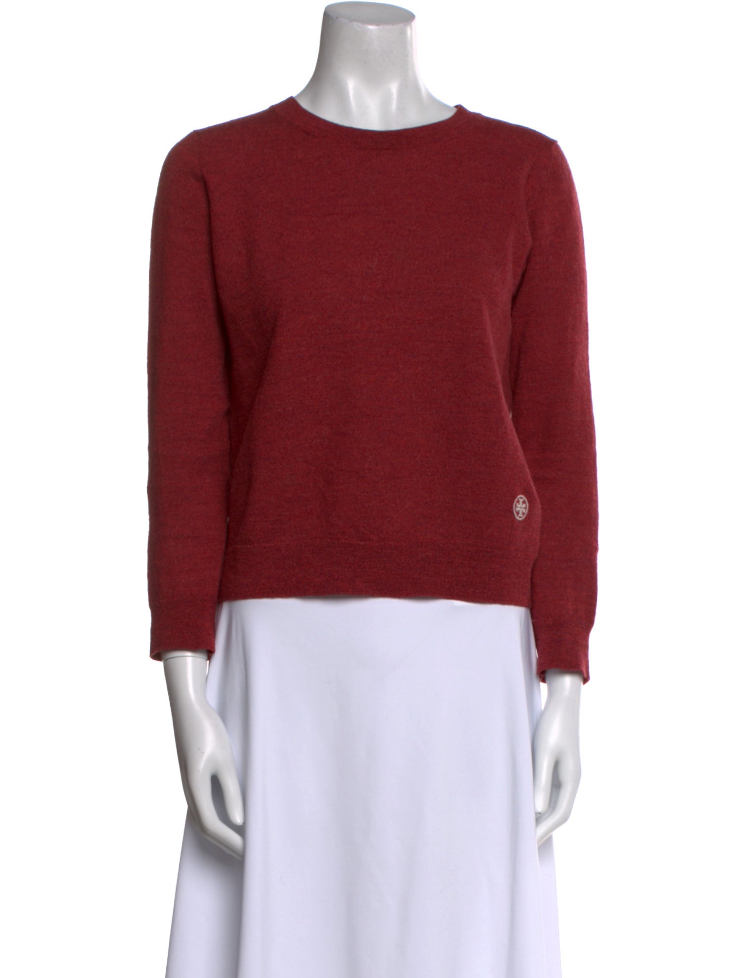 Tory Burch Merino Wool Crew Neck Sweatshirt