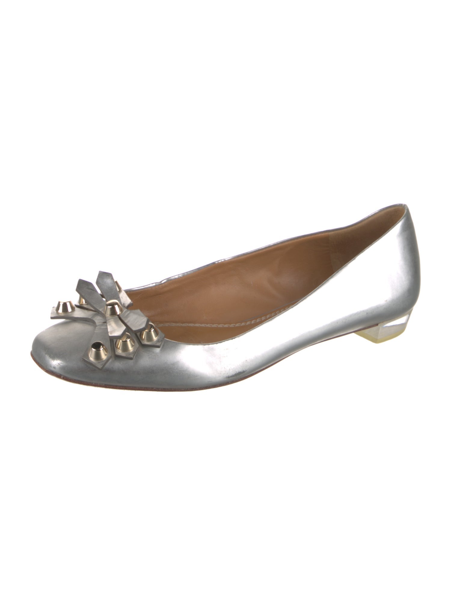 Tory Burch Leather Studded Accents Flats