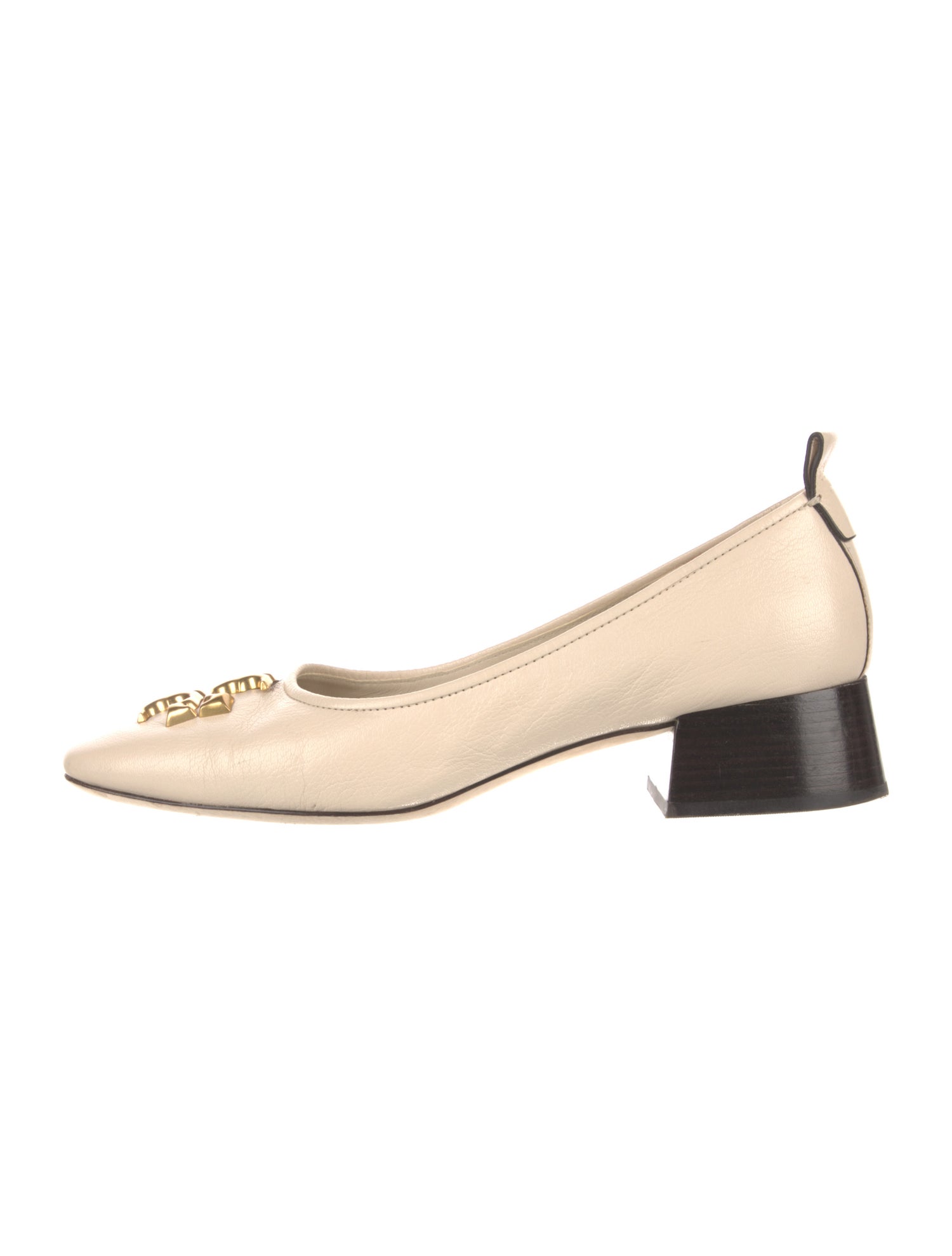 Tory Burch Leather Bow Accents Pumps