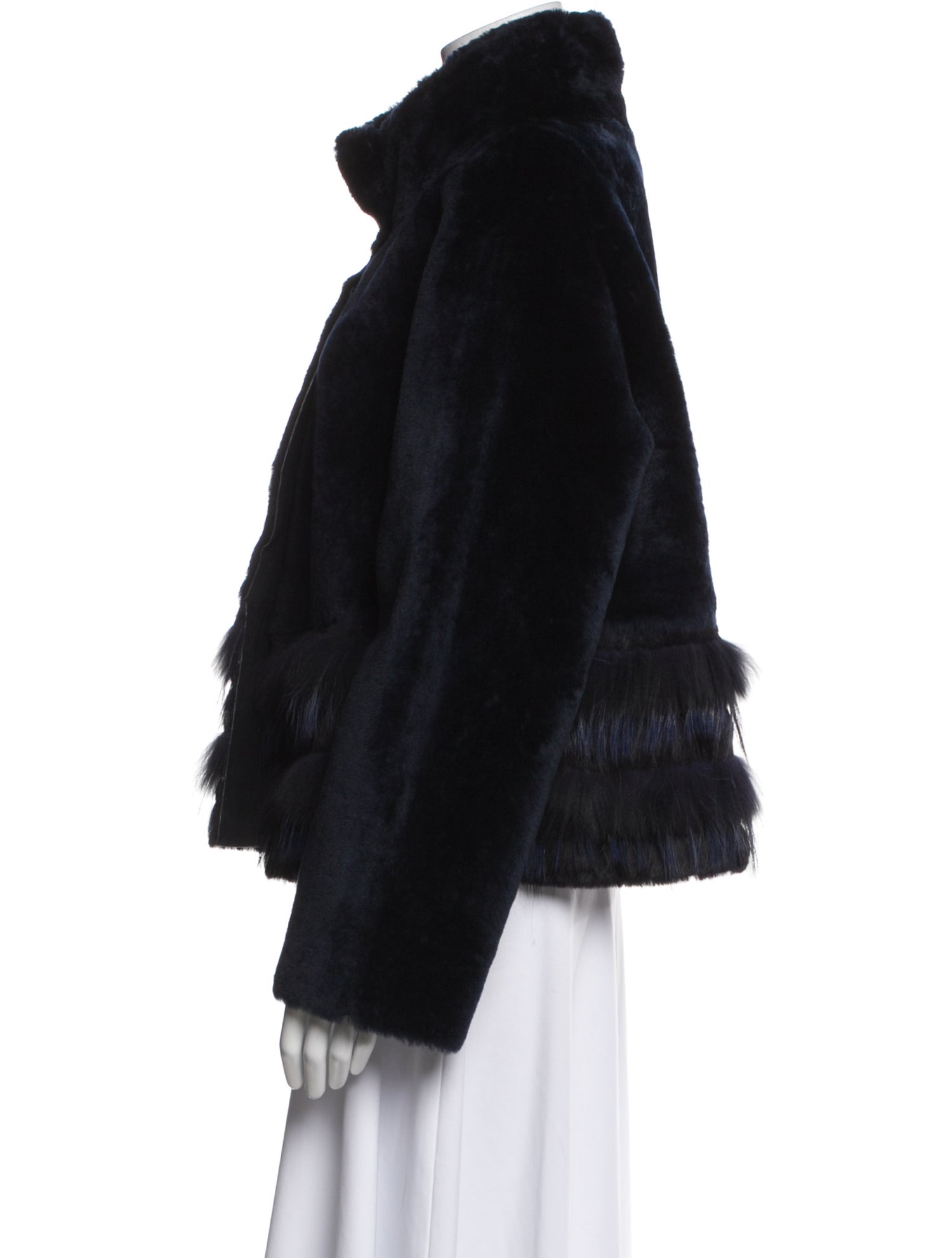 Tory Burch Lamb Leather Fur Coat