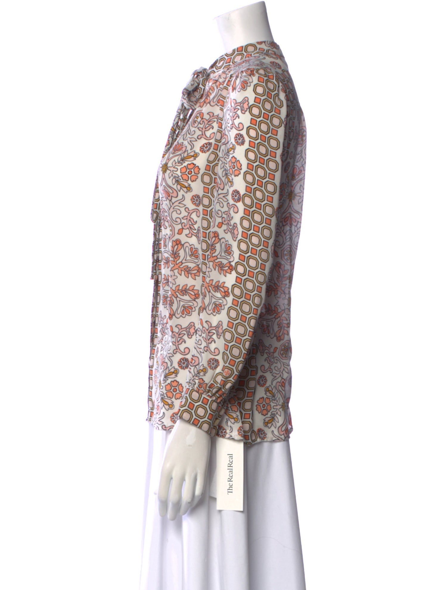 Tory Burch Silk Floral Print Blouse