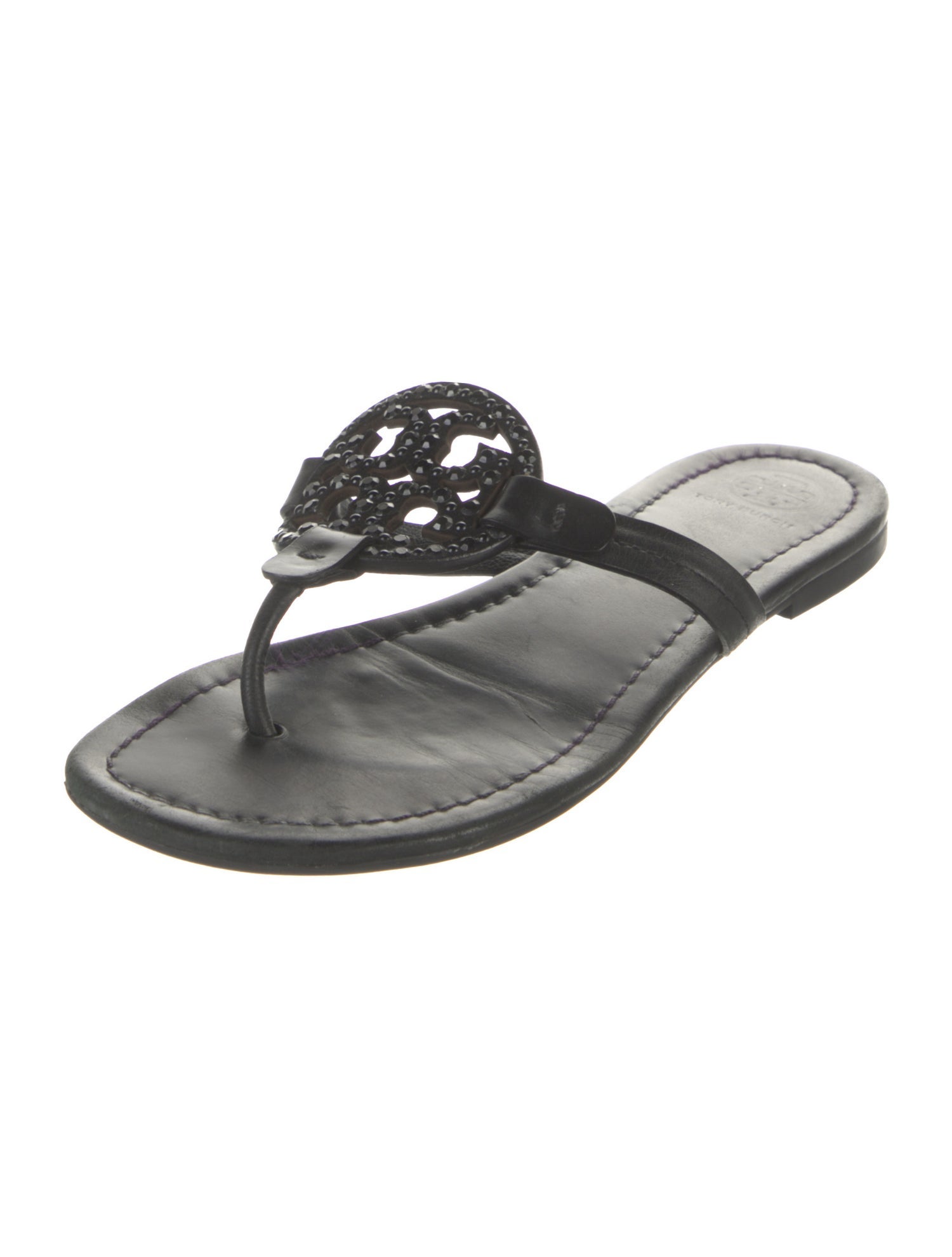 Tory Burch Leather Slides