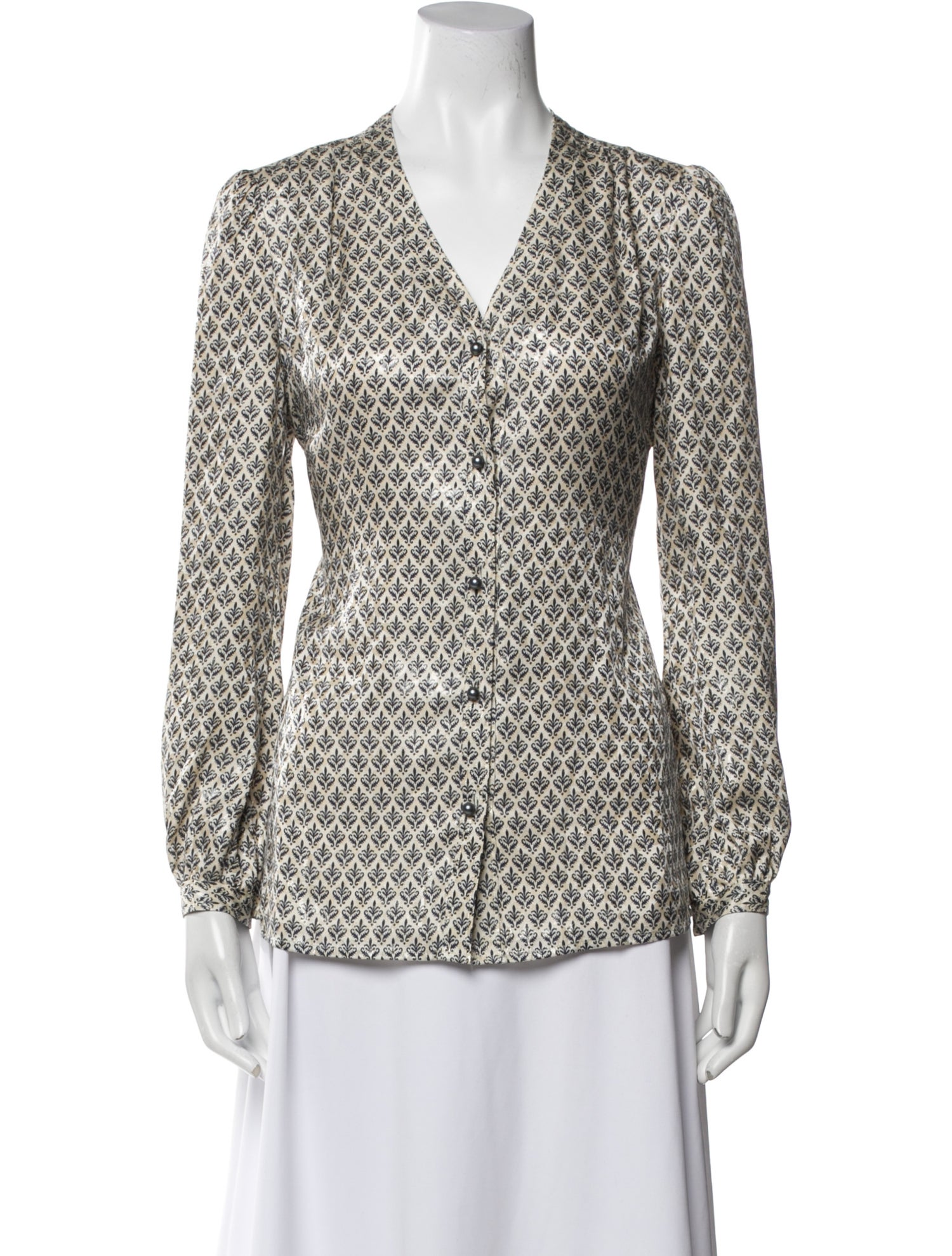 Tory Burch Silk Printed Blouse