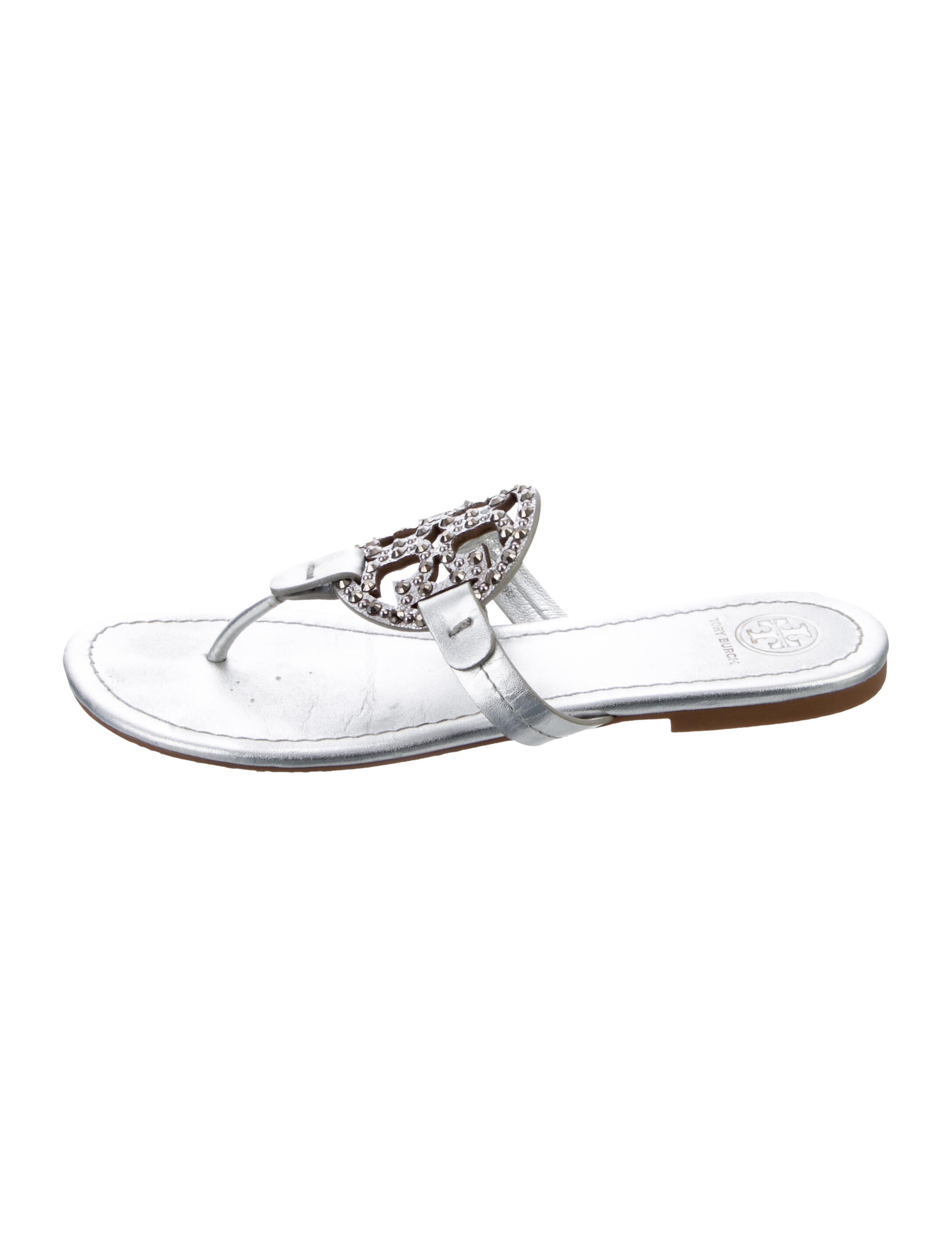 Tory Burch Leather Flip Flops