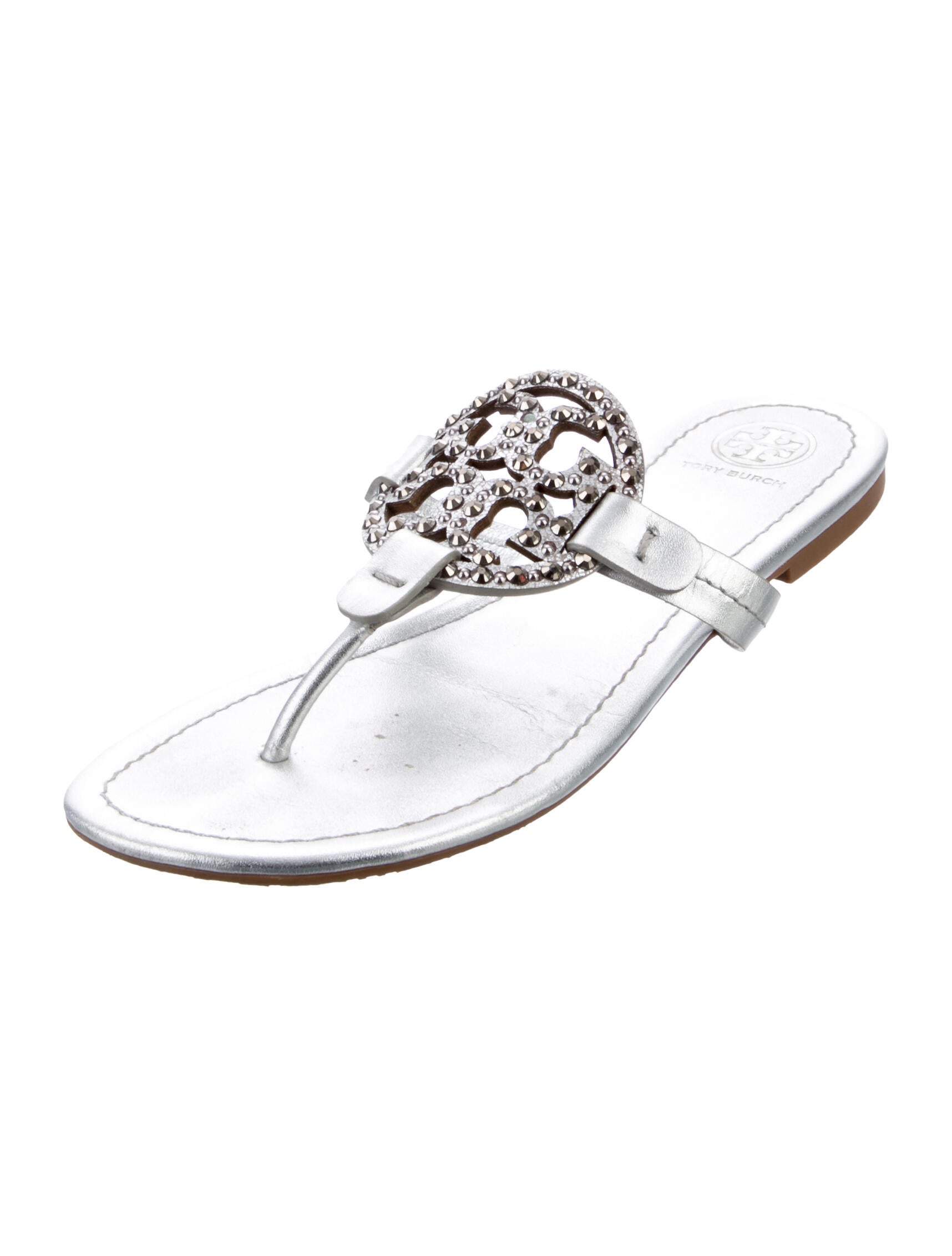 Tory Burch Leather Flip Flops