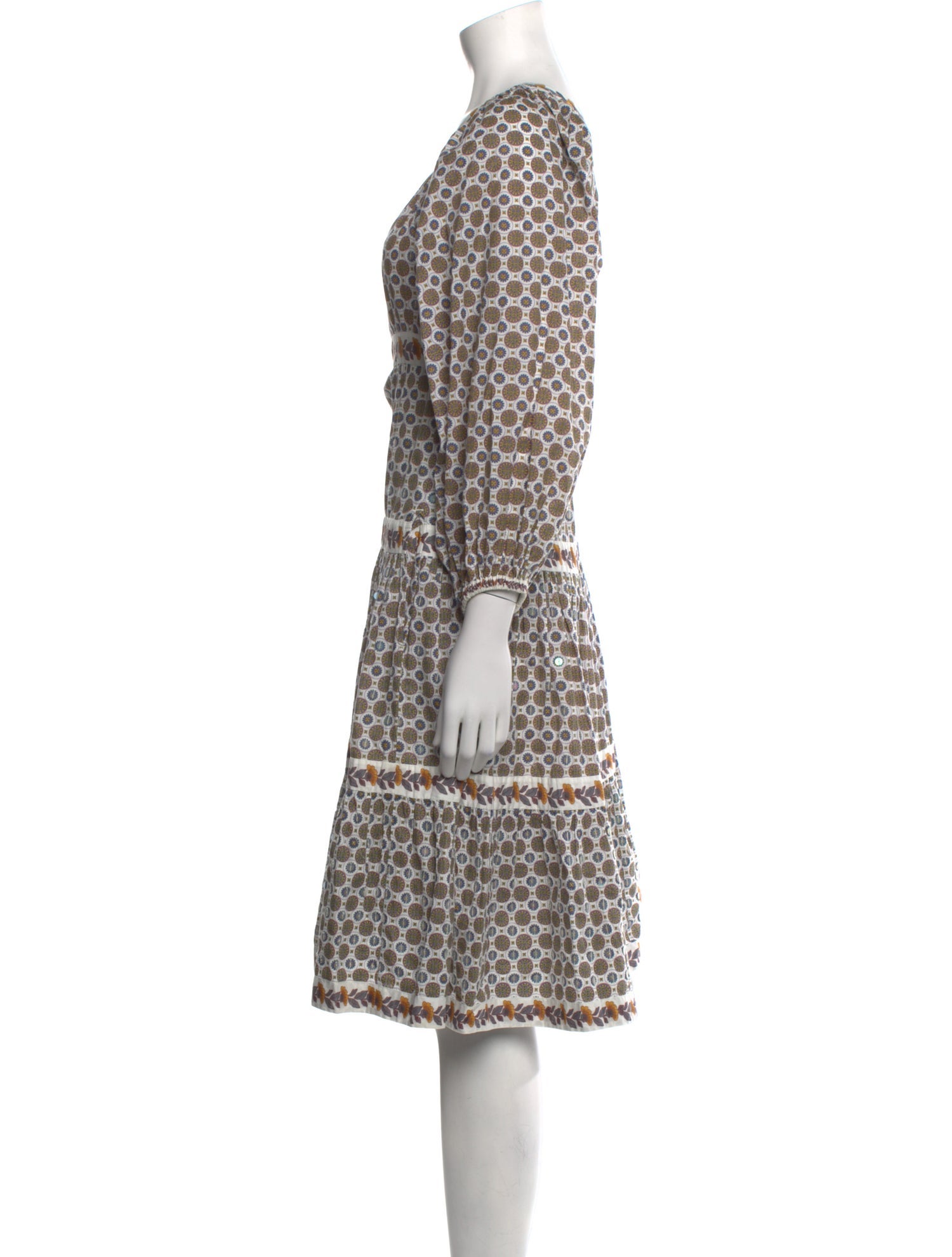 Tory Burch Polka Dot Print Knee-Length Dress