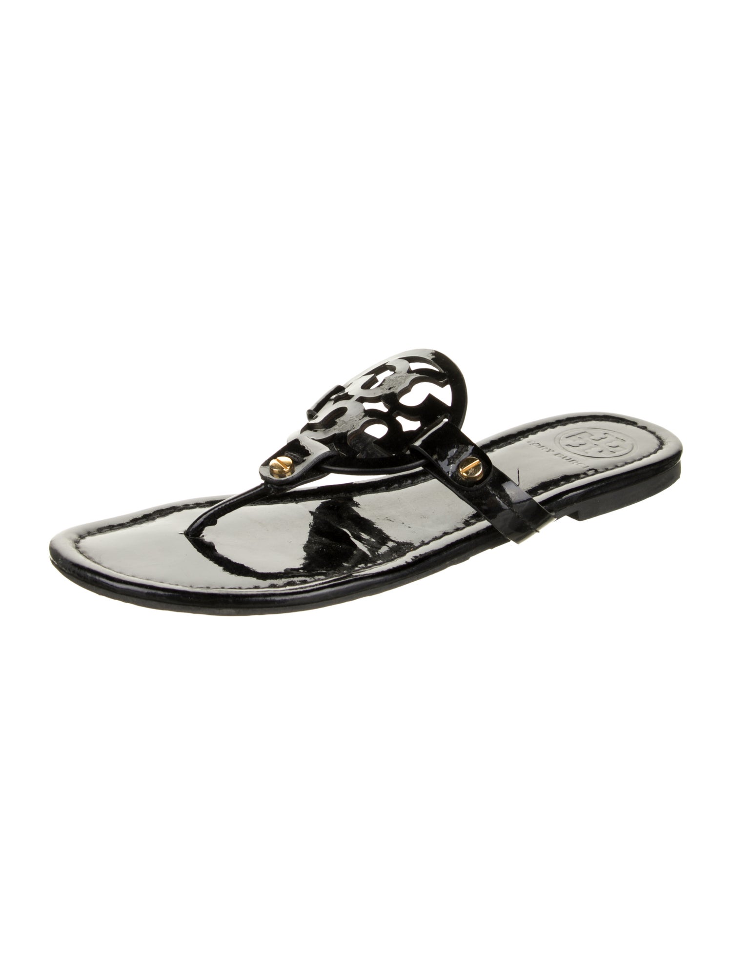 Tory Burch Patent Leather Slides