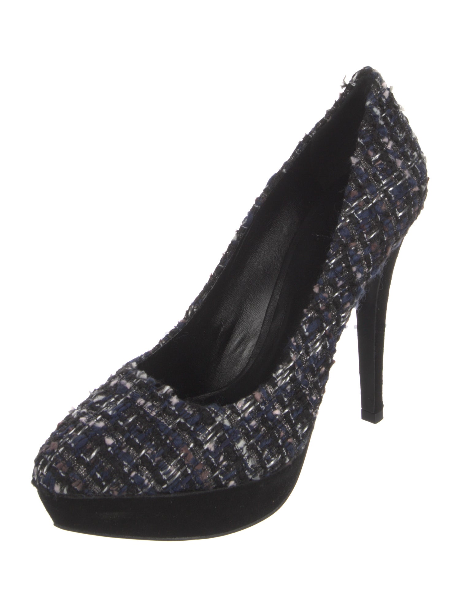 Tory Burch Tweed Tweed Pattern Pumps