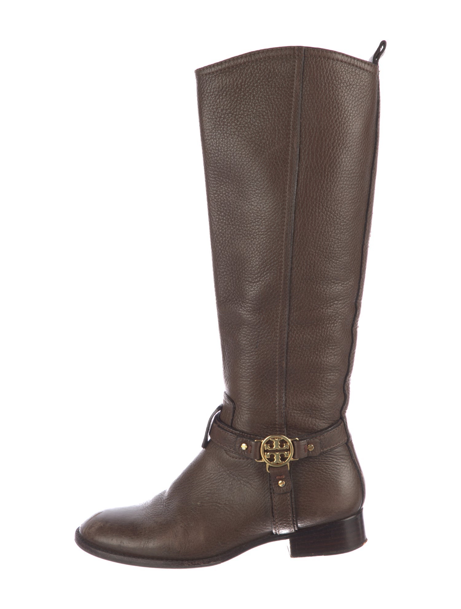 Tory Burch Leather Riding Boots