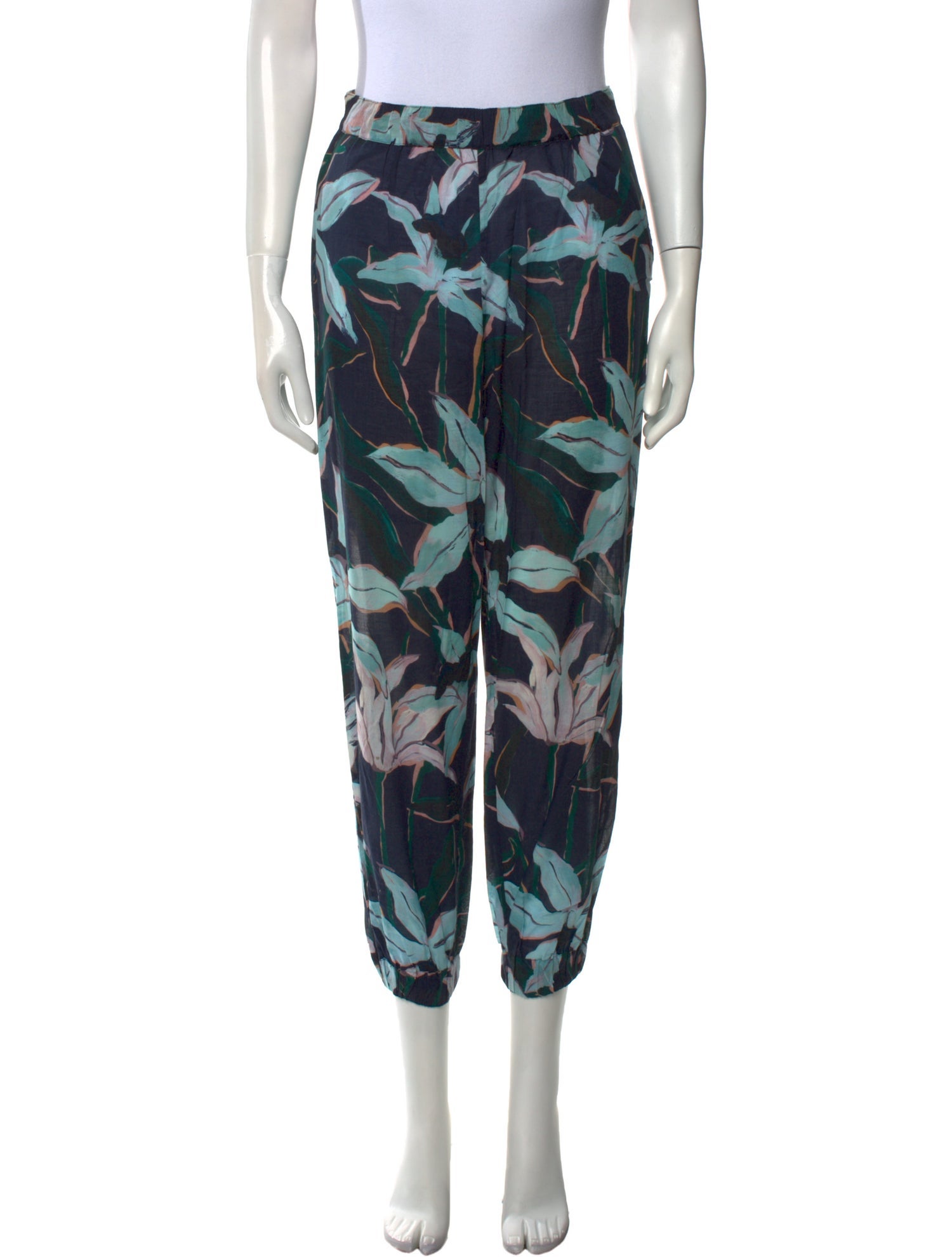 Tory Burch Printed Skinny Leg Pants