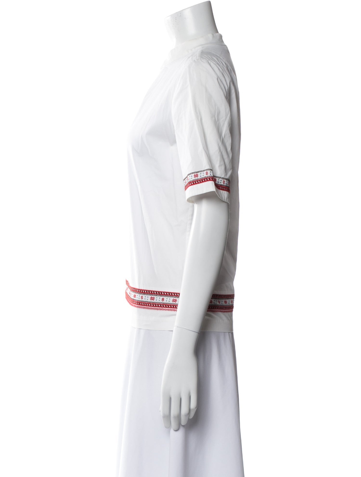 Tory Burch V-Neck Short Sleeve Tunic