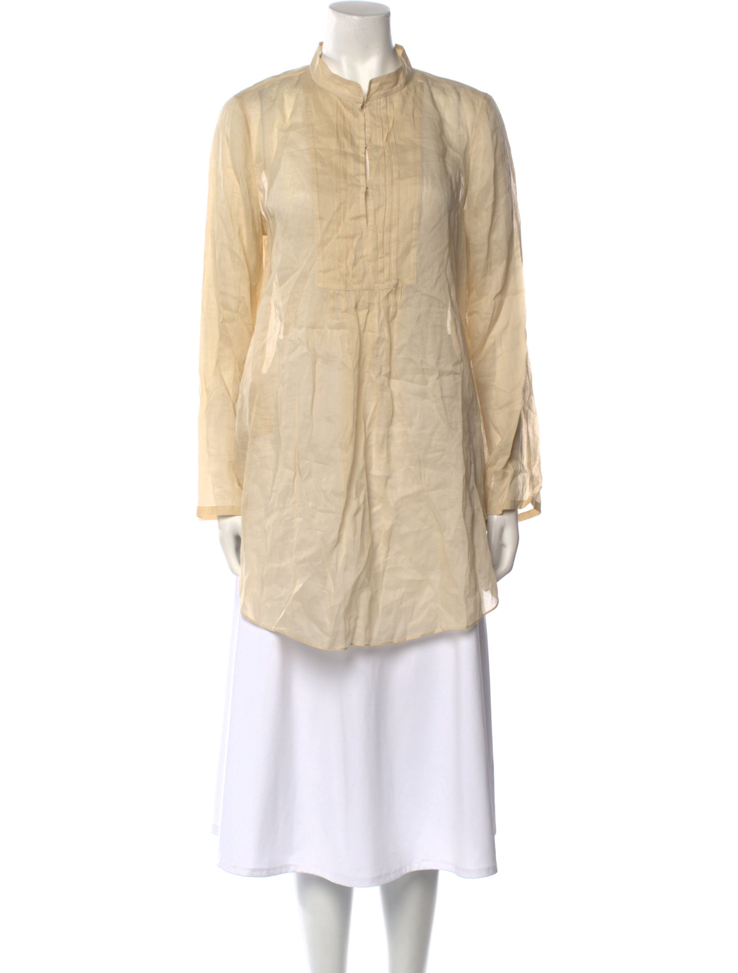 Tory Burch Mock Neck Long Sleeve Tunic