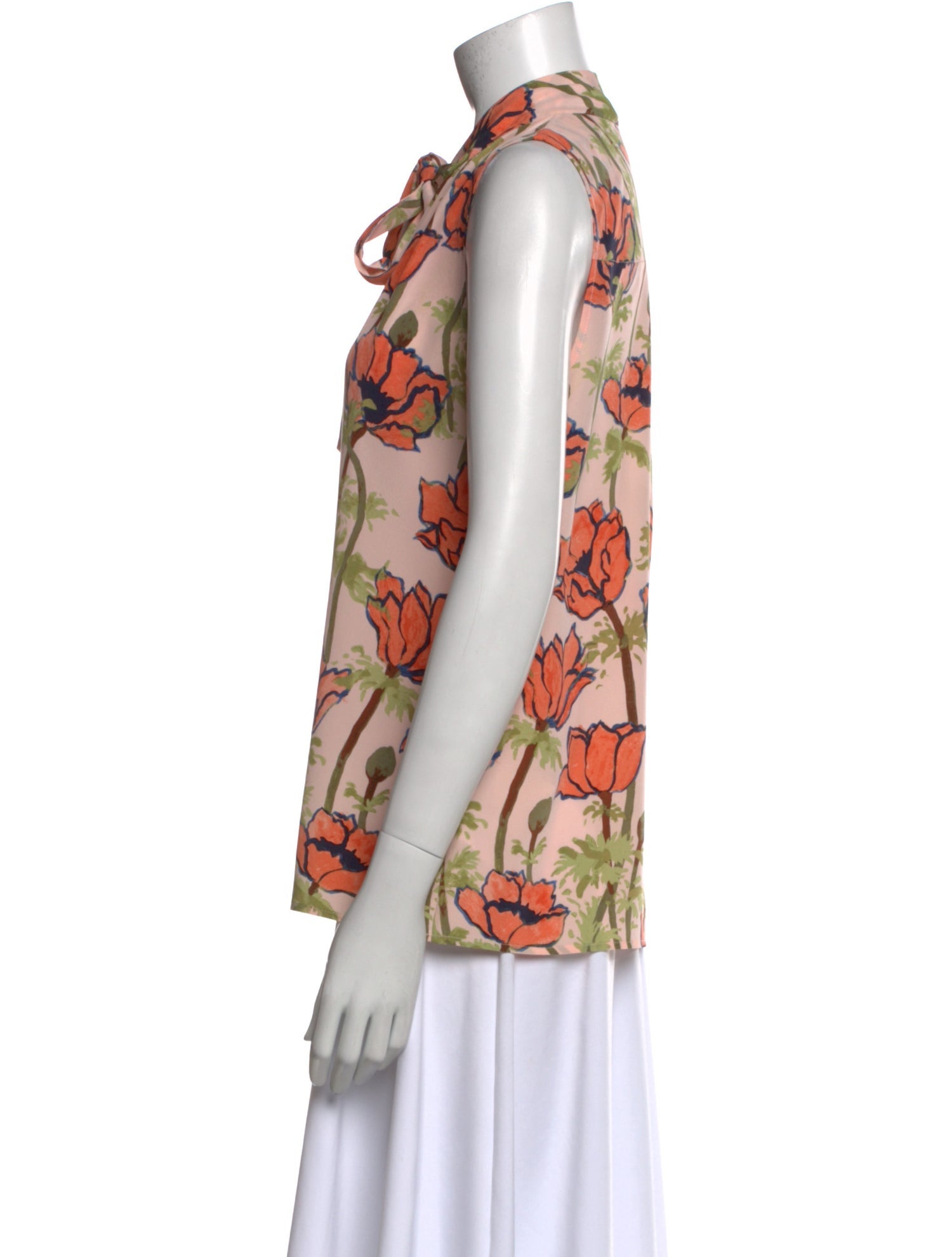 Tory Burch Silk Floral Print Blouse