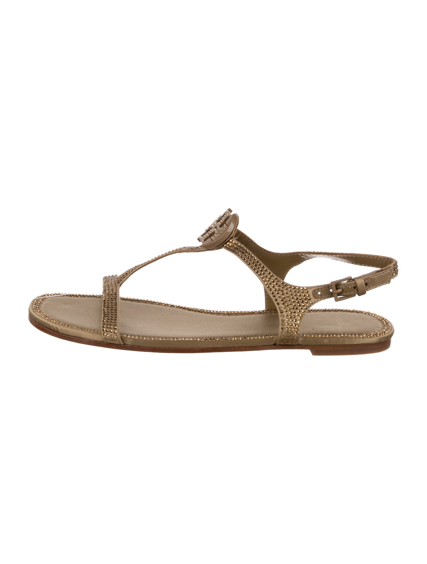 Tory Burch Leather T-Strap Sandals