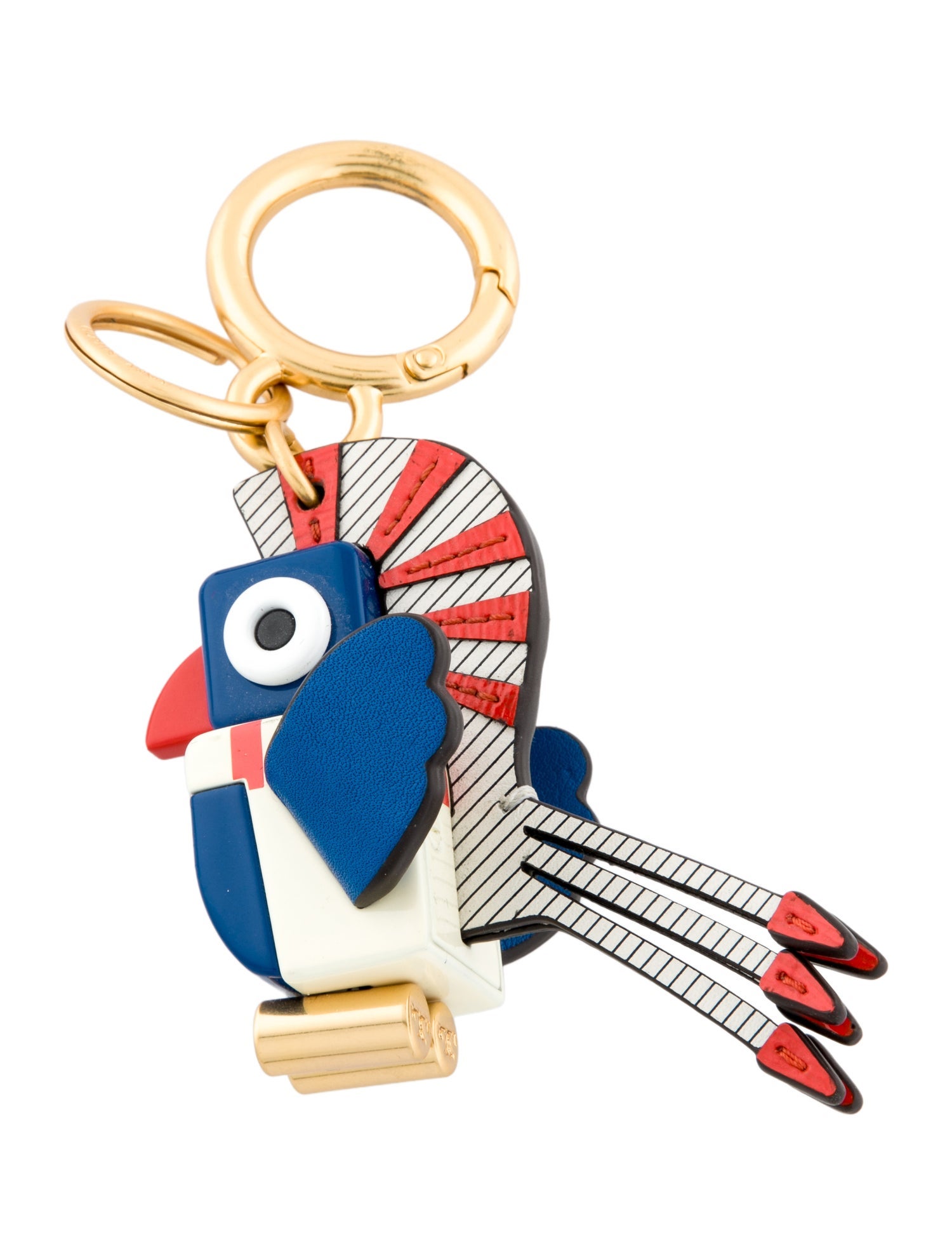 Tory Burch animal keychain charm