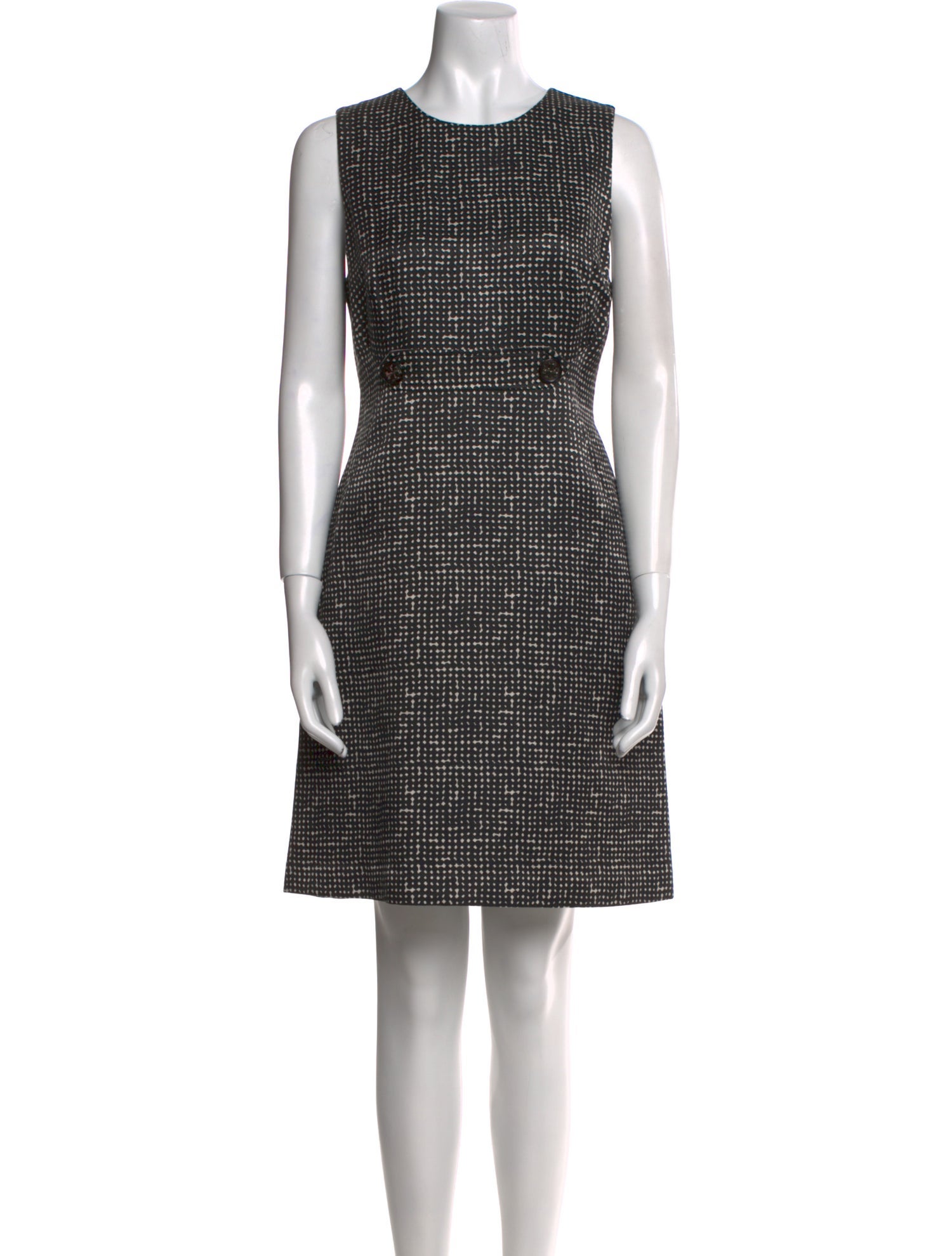 Tory Burch Houndstooth Print Knee-Length Dress