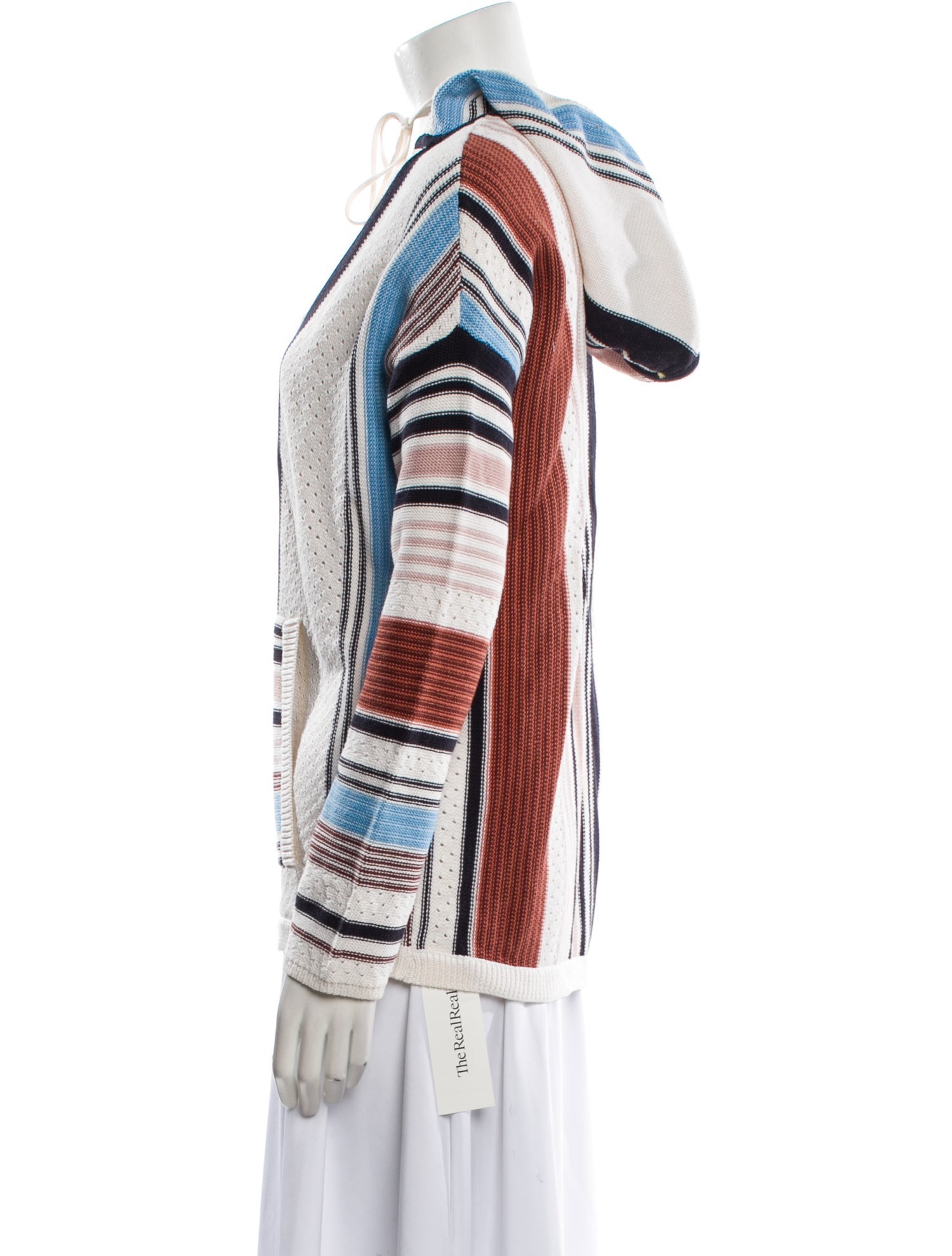 Tory Burch Striped Mock Neck Sweater