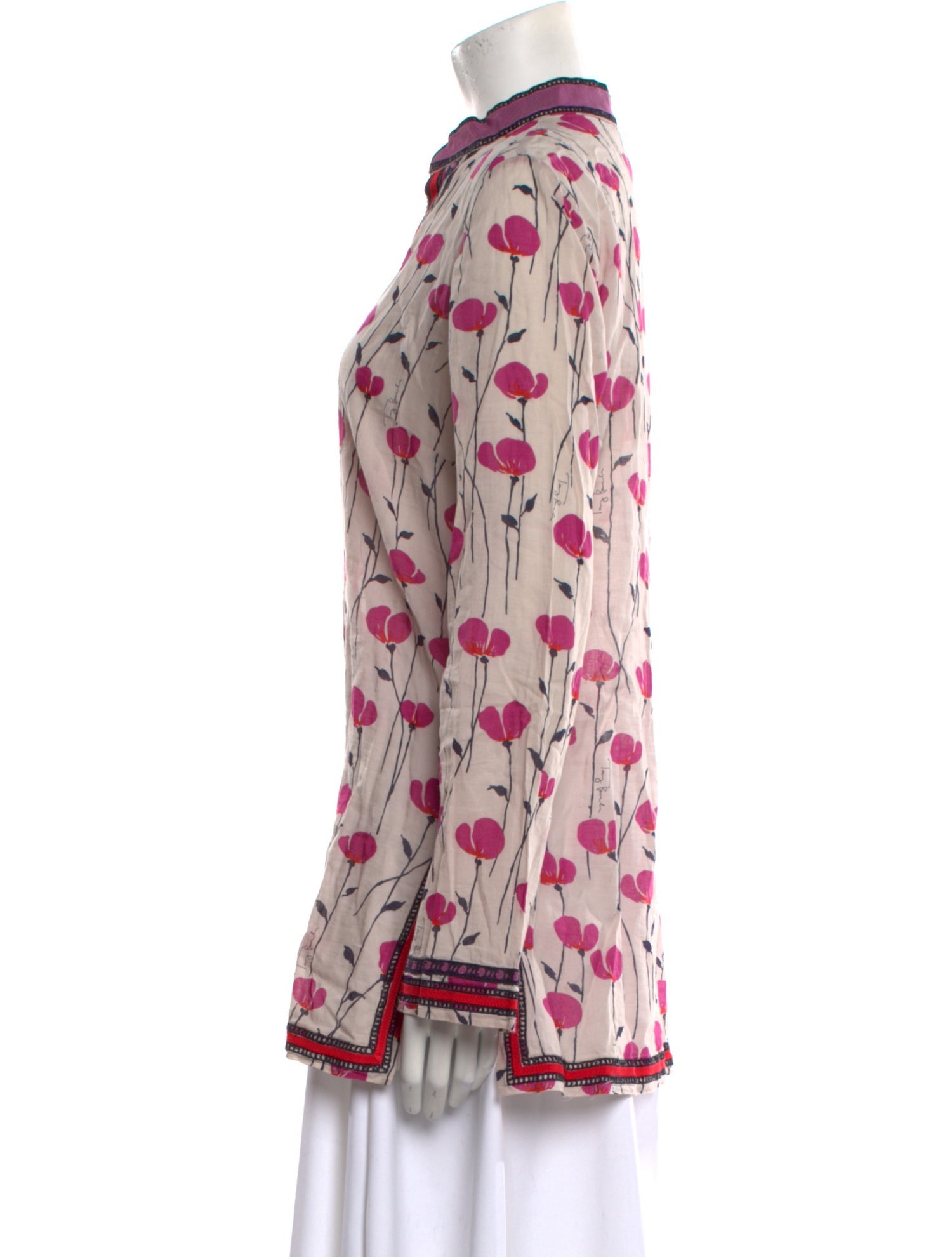 Tory Burch Printed V-Neck Tunic