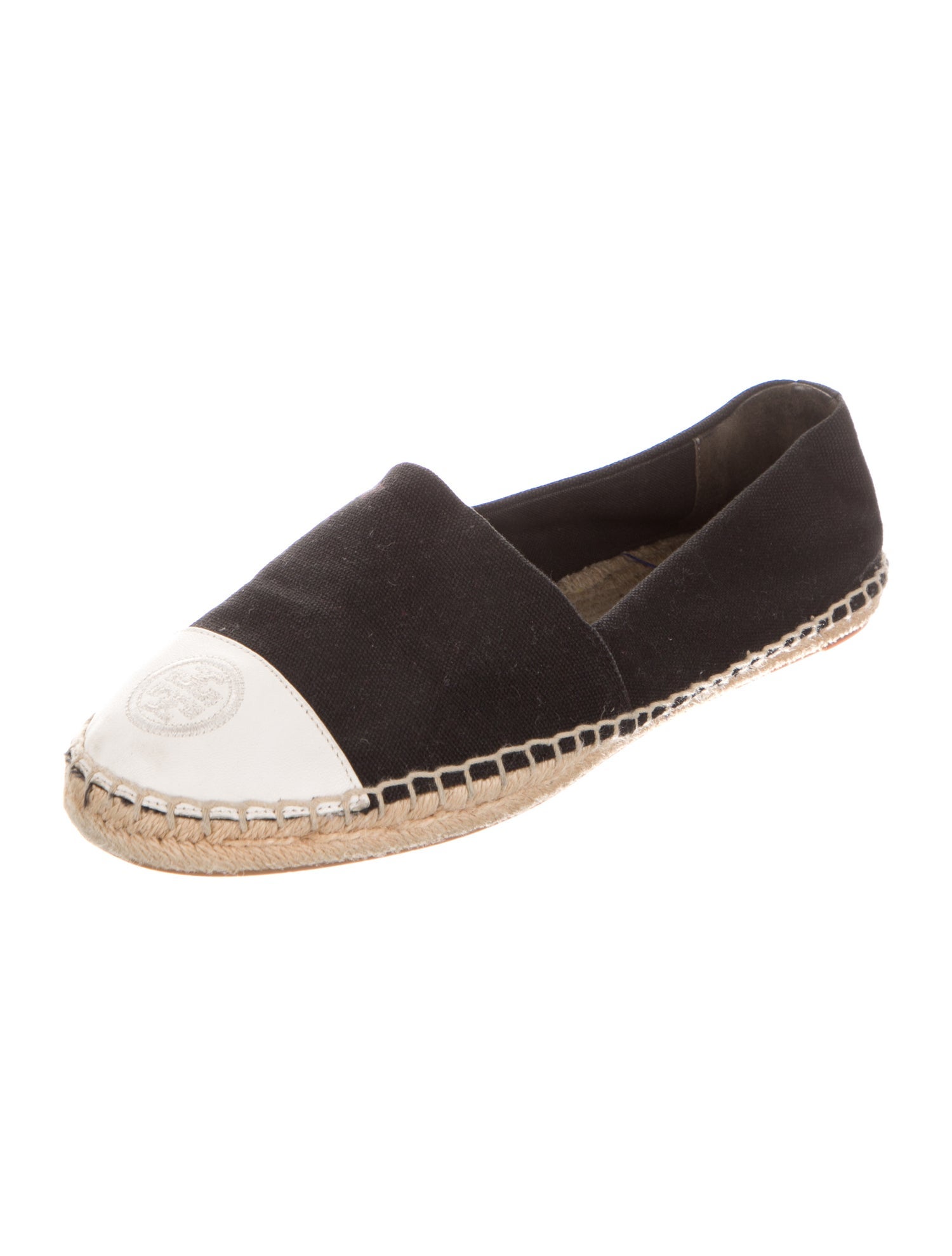 Tory Burch Canvas Colorblock Pattern Espadrilles