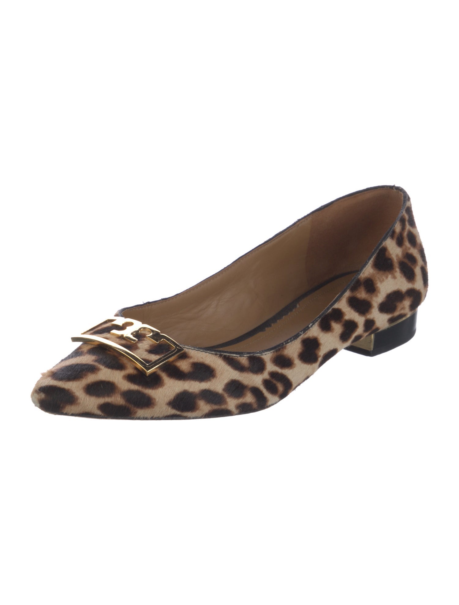 Tory Burch Ponyhair Animal Print Flats
