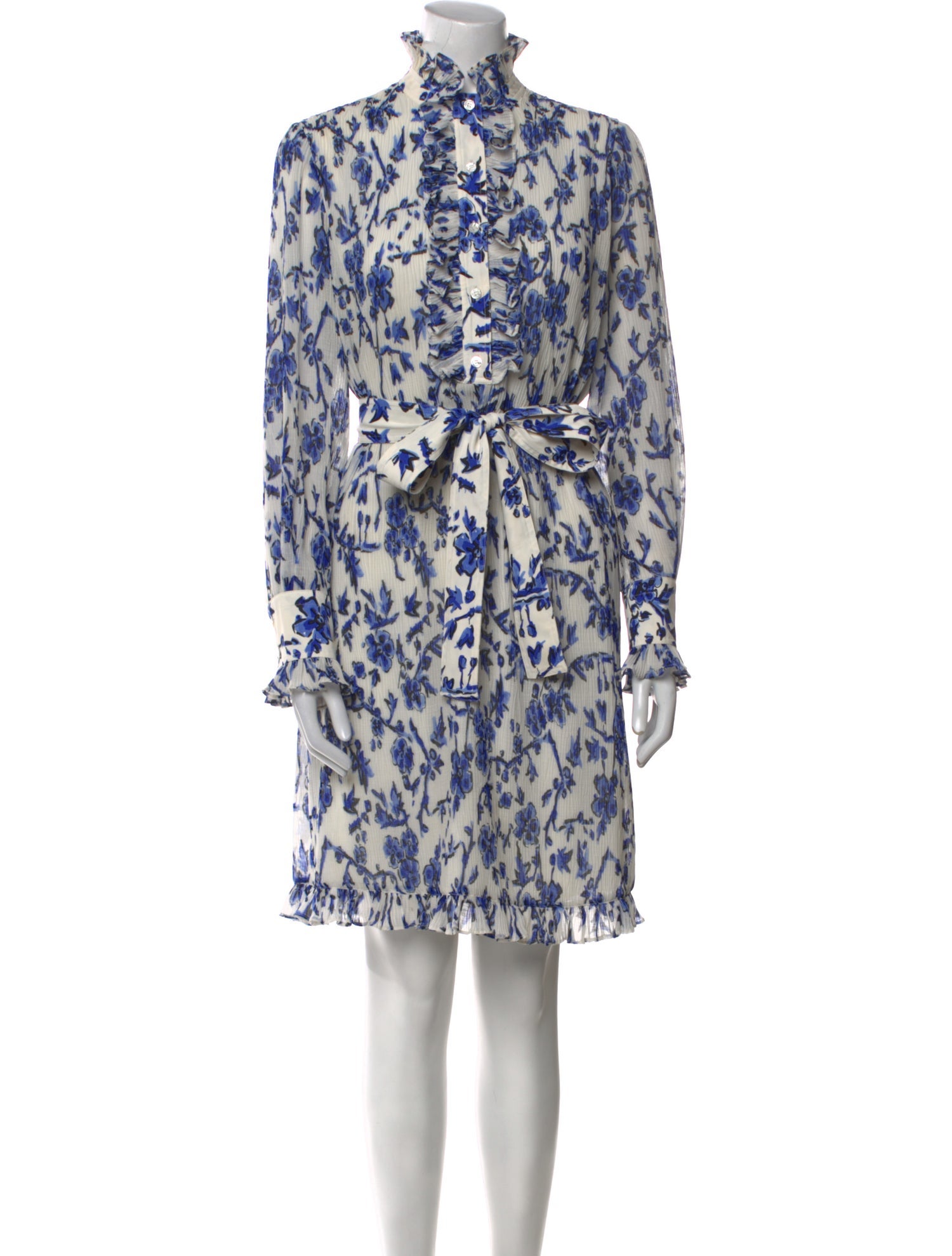 Tory Burch Floral Print Mini Dress