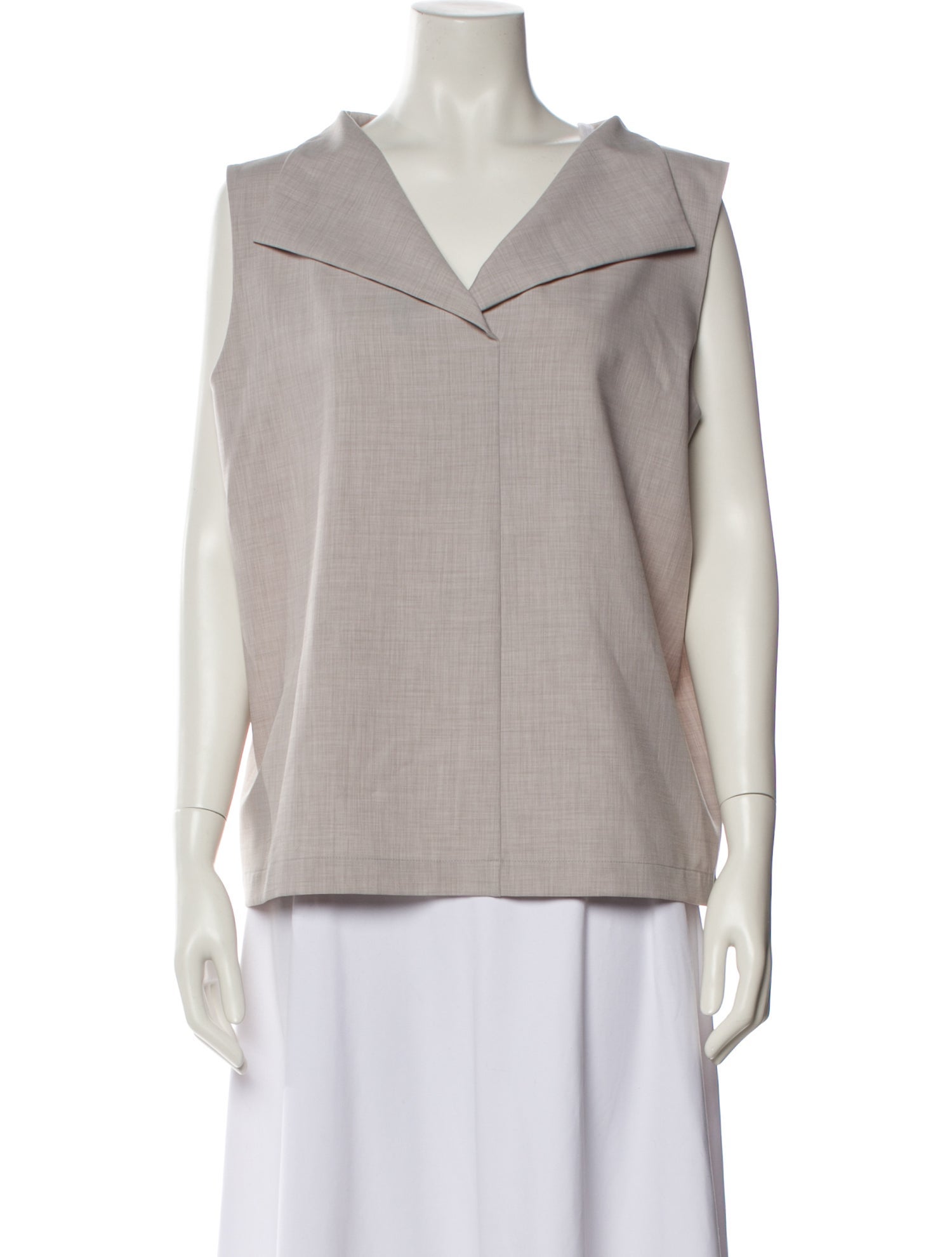 Tory Burch V-Neck Sleeveless Sweatshirt