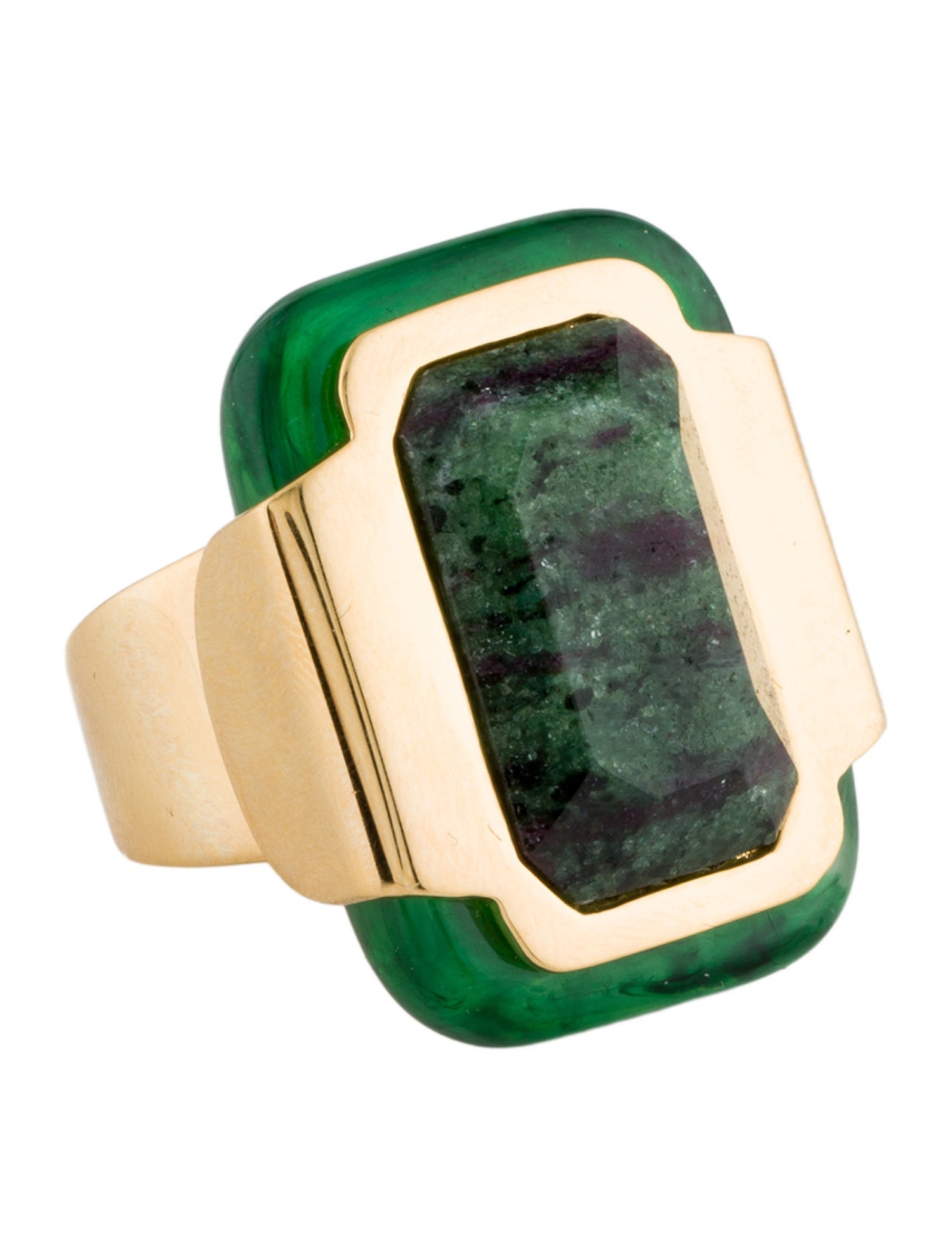 Tory Burch Stone & Resin Cocktail Ring
