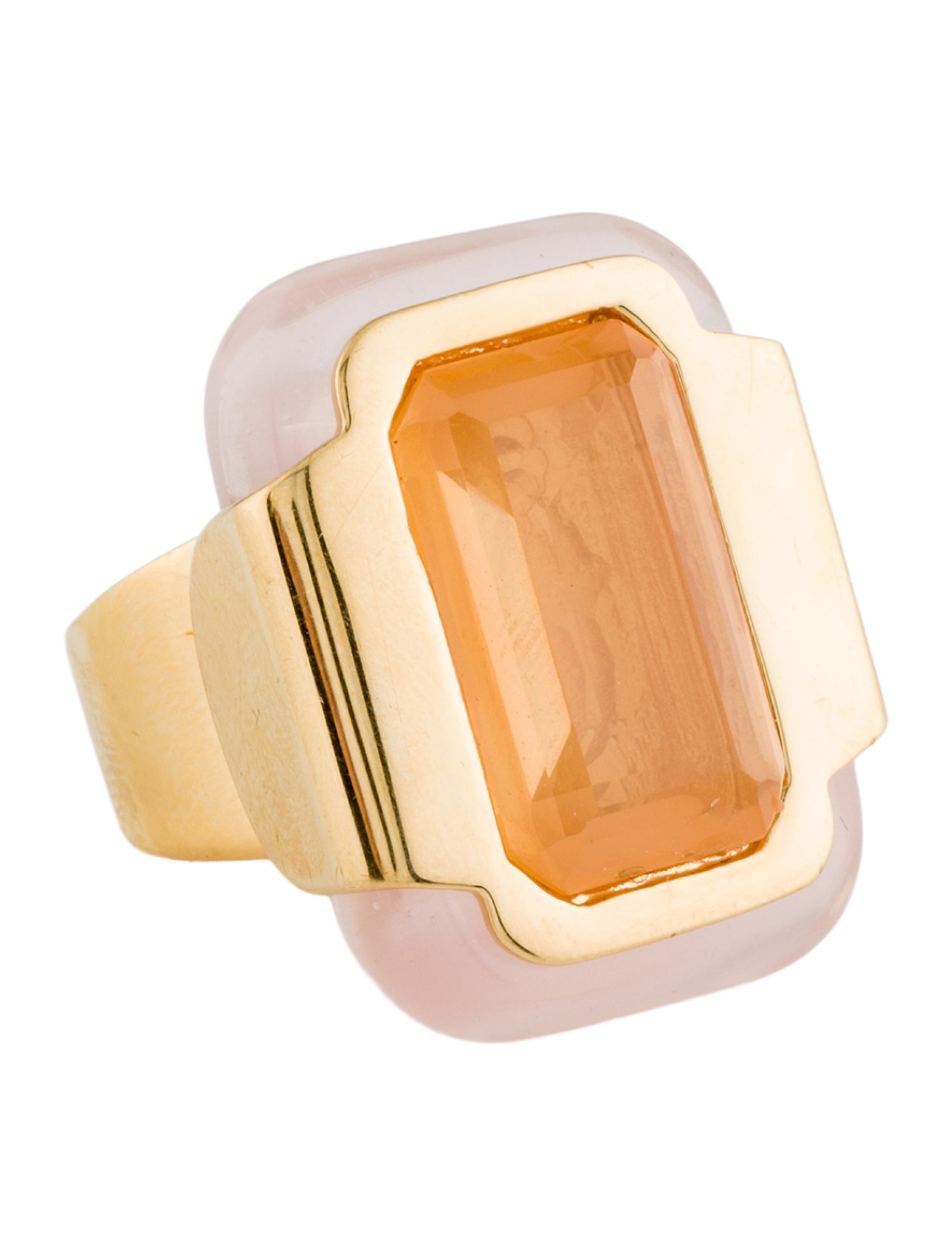 Tory Burch Stone & Resin Cocktail Ring