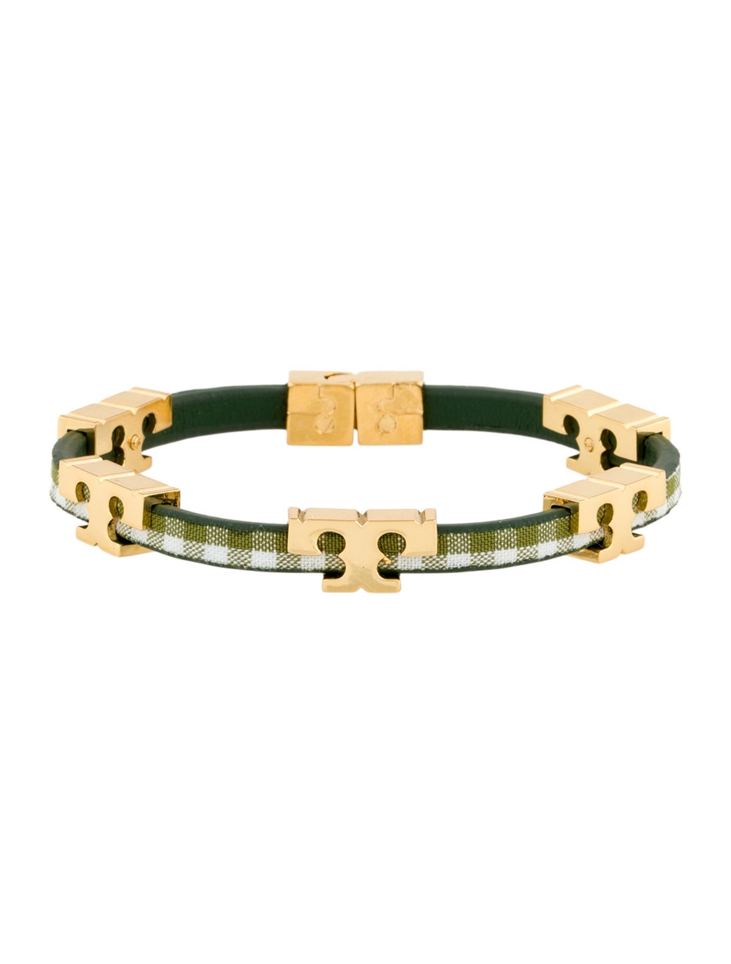 Tory Burch Leather Serif-T Stackable Wrap Bracelet