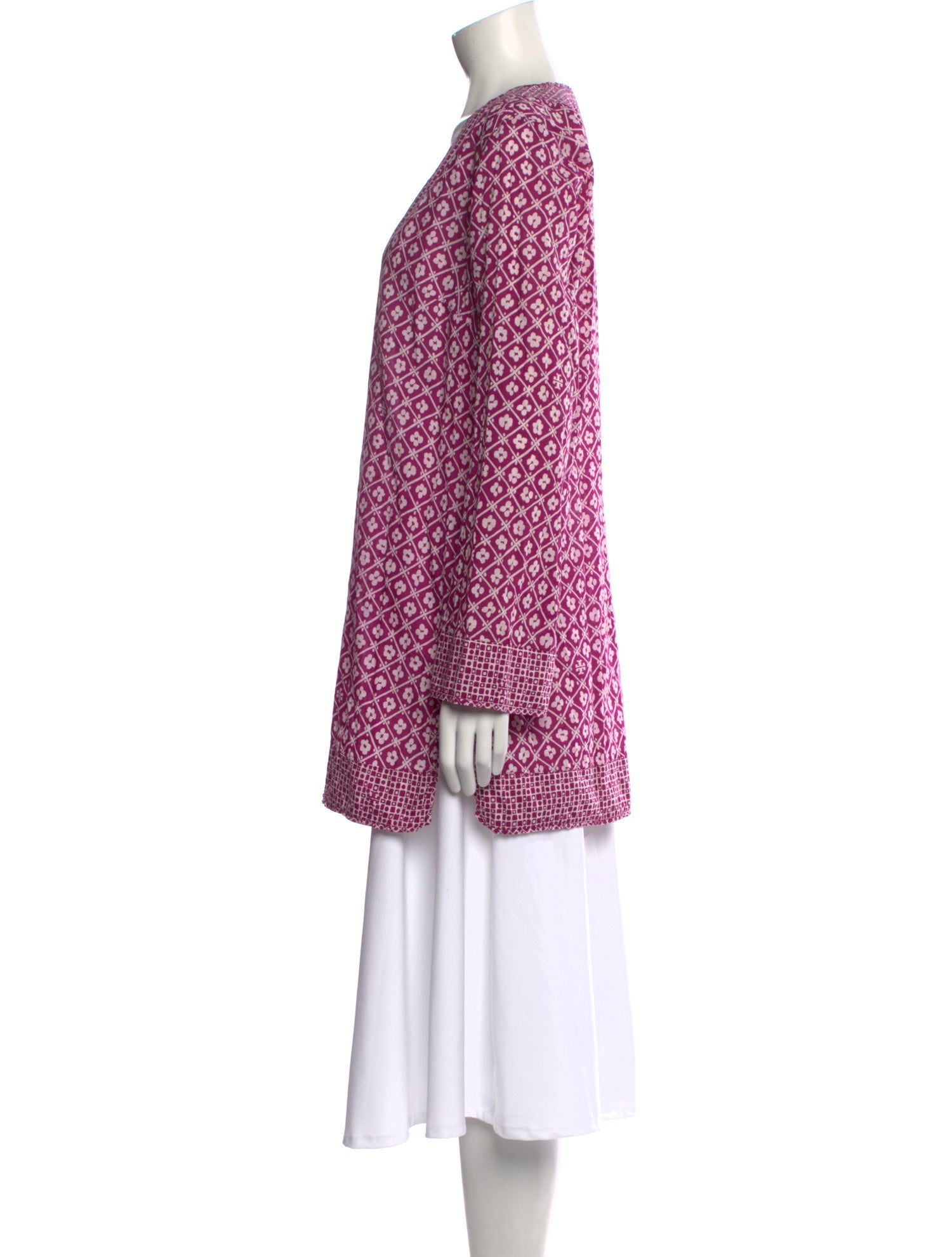 Tory Burch Printed V-Neck Tunic