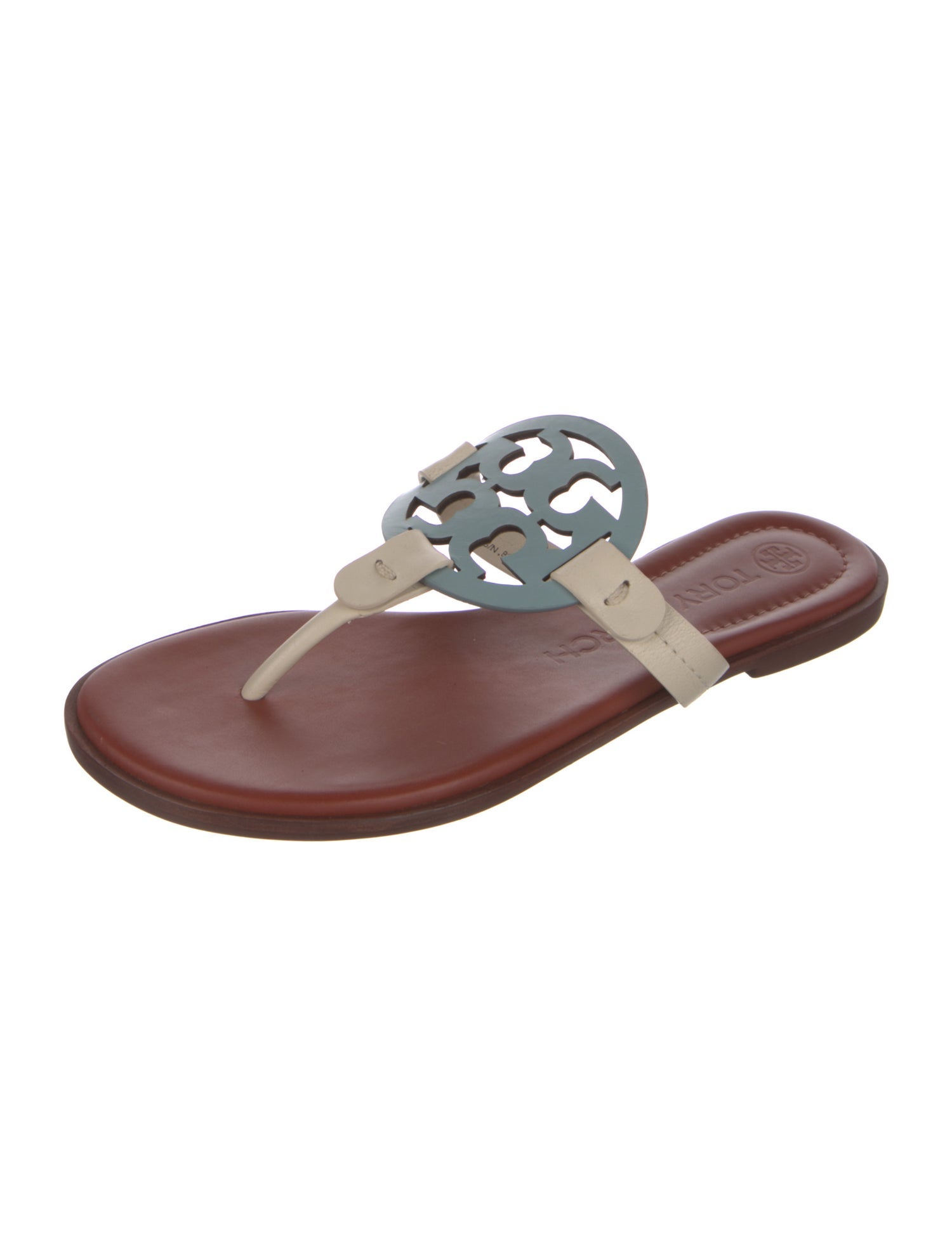 Tory Burch Leather Slides