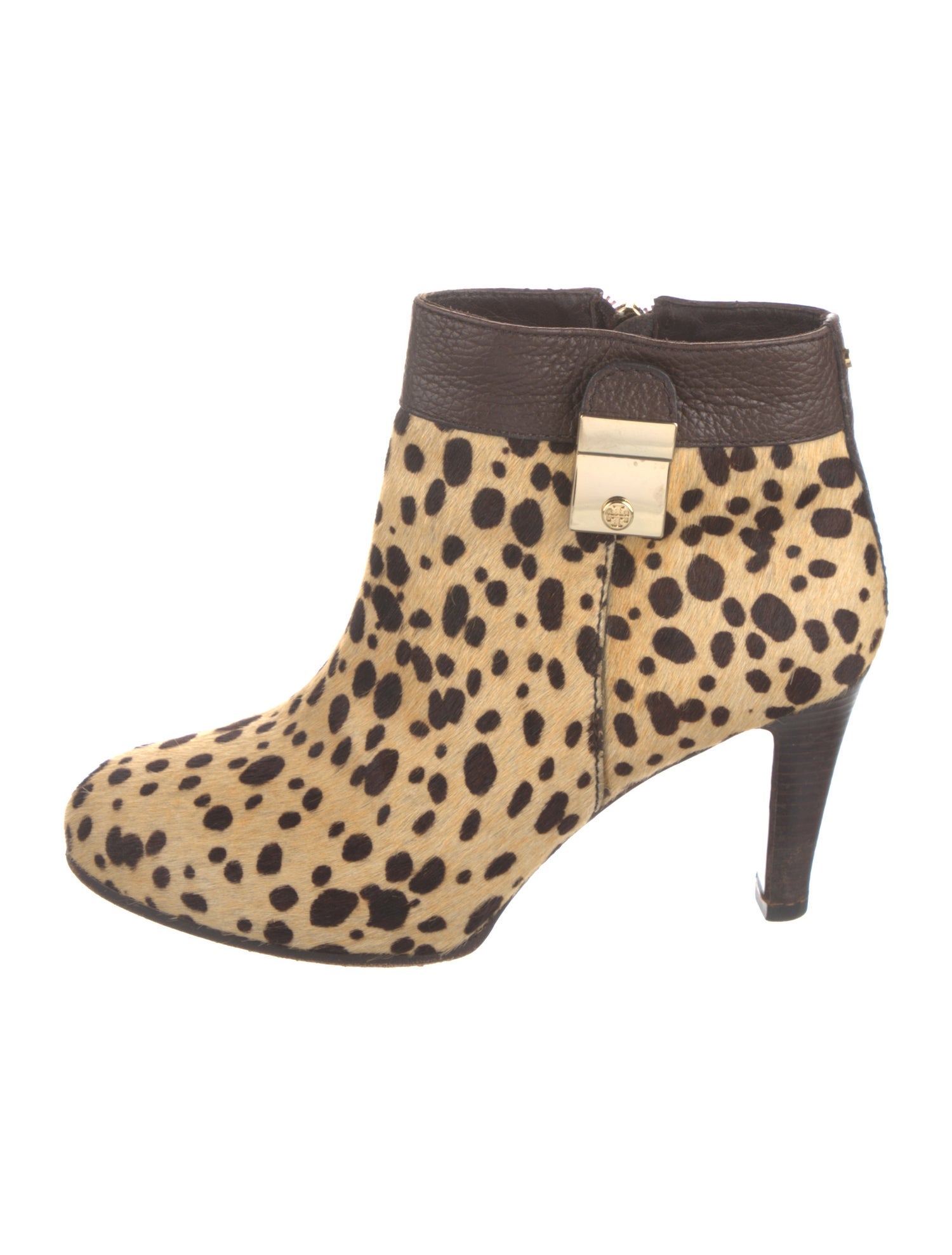 Tory Burch Ponyhair Animal Print Boots