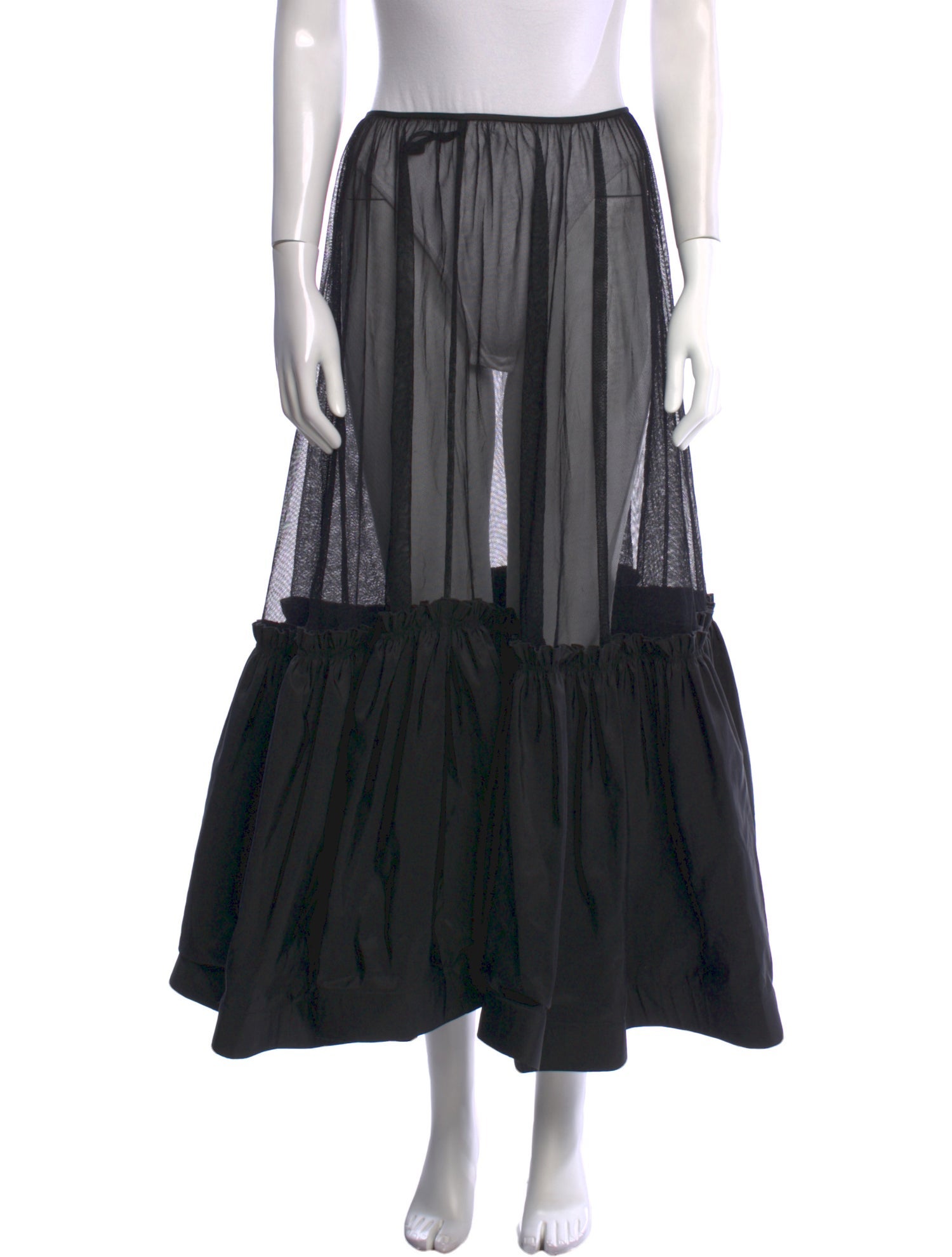 Tory Burch Ruffle Embellishment Midi Length Skirt