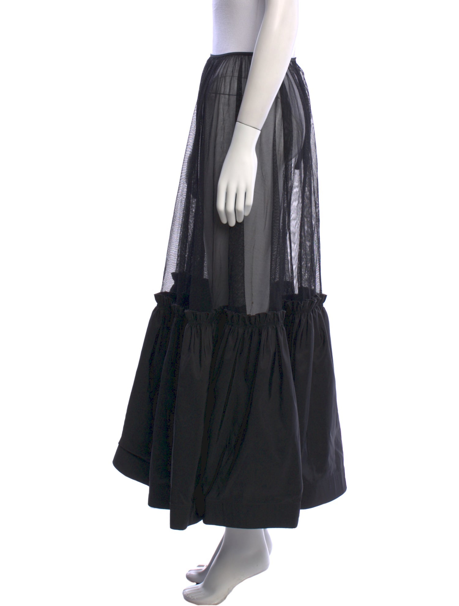 Tory Burch Ruffle Embellishment Midi Length Skirt