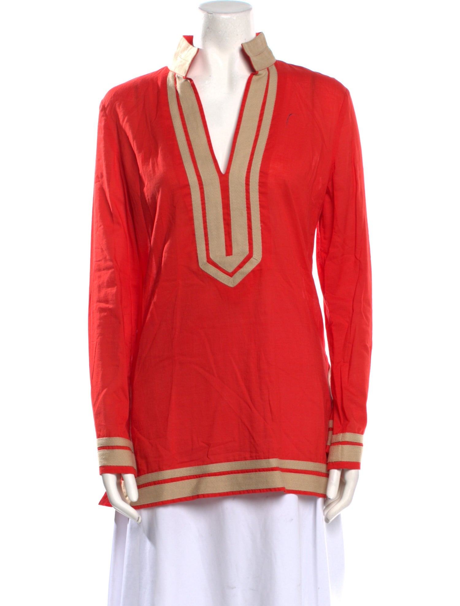 Tory Burch V-Neck Long Sleeve Tunic